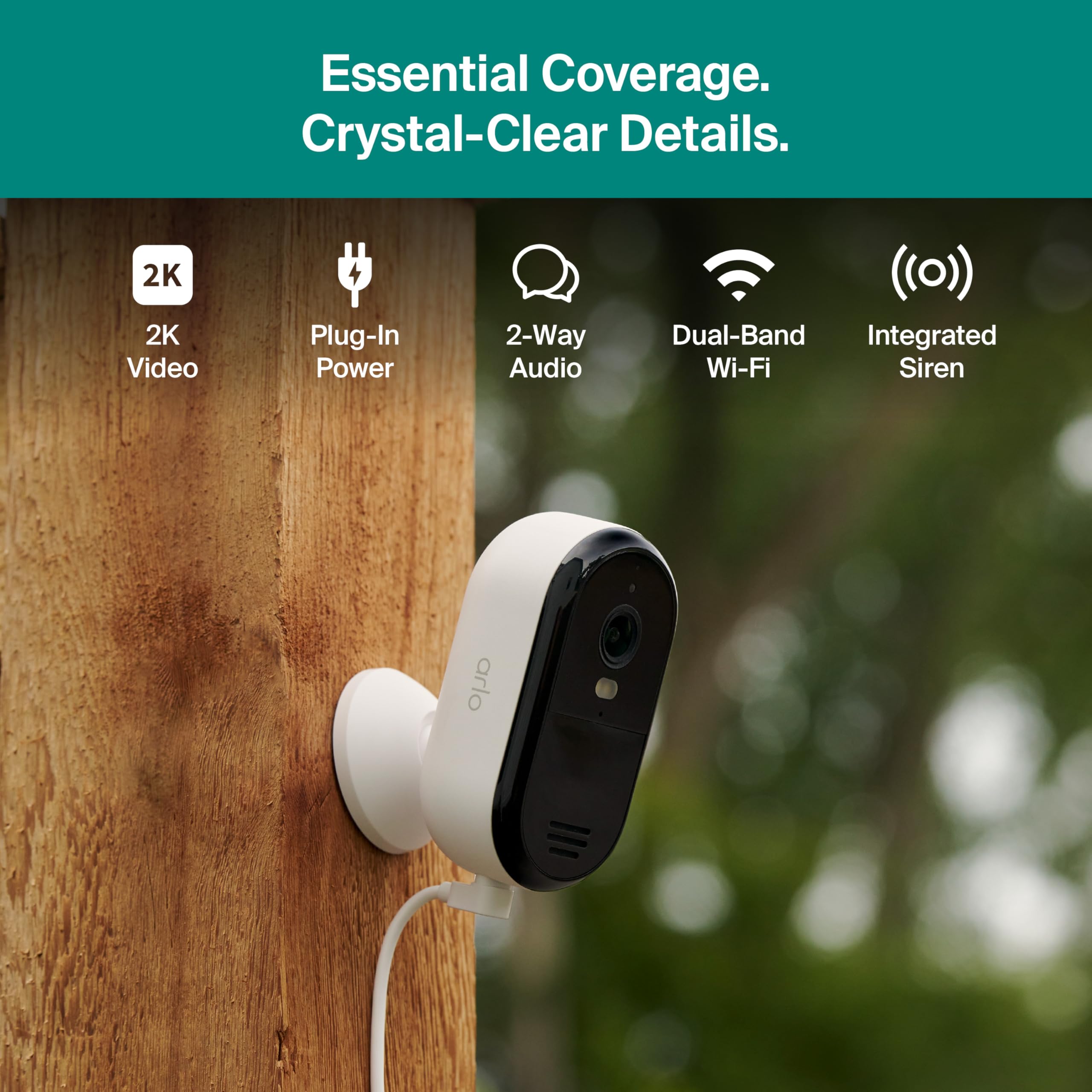 Amazon.co.jp: Arlo Essential 2K 防犯カメラ (2025年発売) + 6か月間