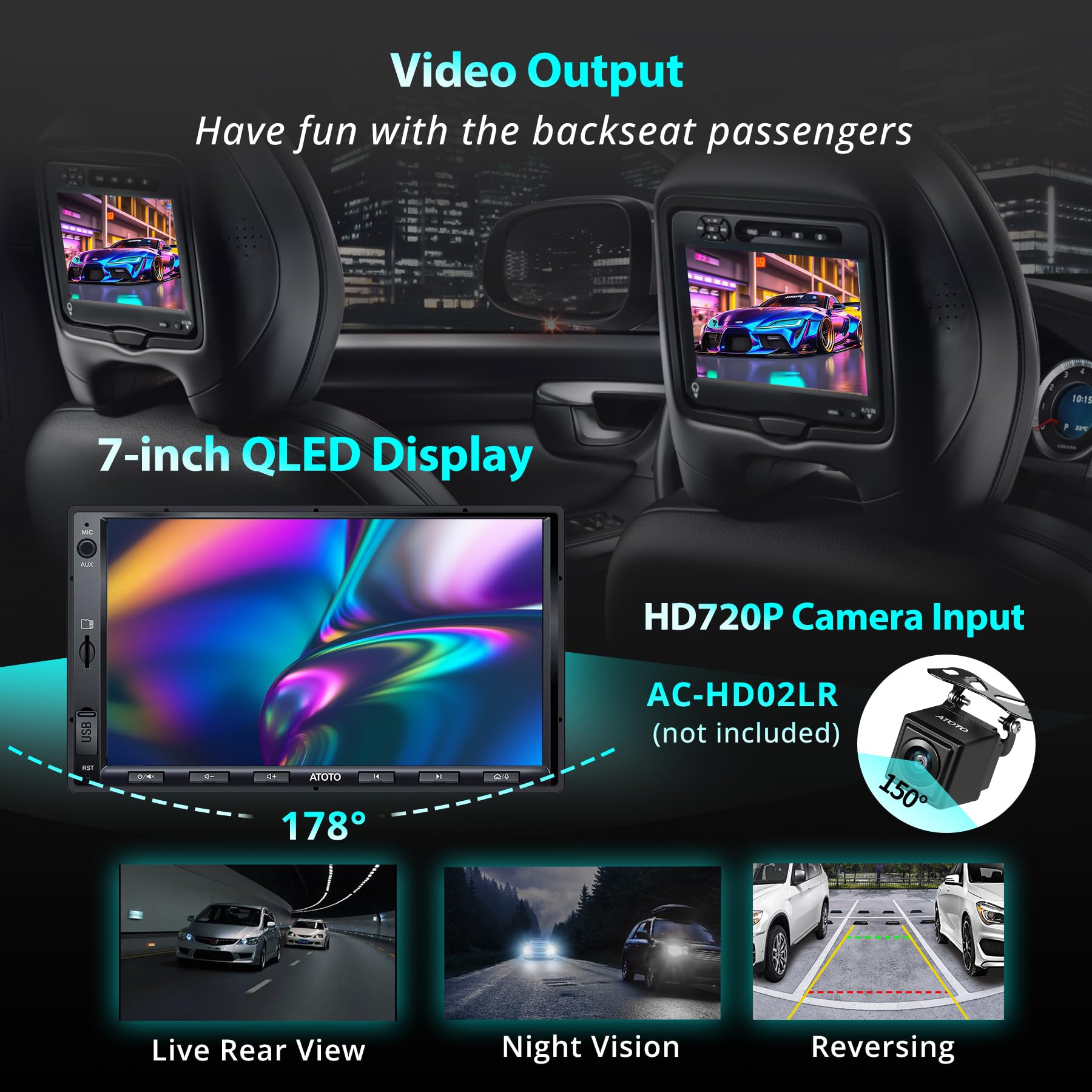 ATOTOEXCEL ディスプレイオーディオ 2DIN 7インチ Amazon.co.jp: ATOTOEXCEL 2 Dinカーオーディオ一体型ナビ 、7