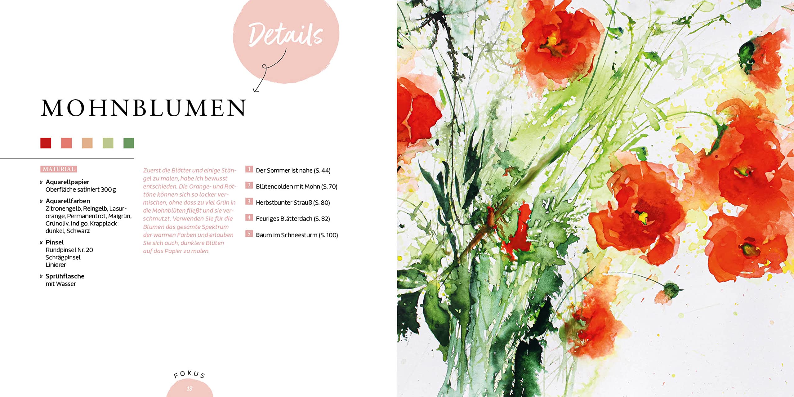 Die Struktur der Natur: Ein Spaziergang durch die Jahreszeiten in Aquarell - 20 Naturmotive Step by Step malen