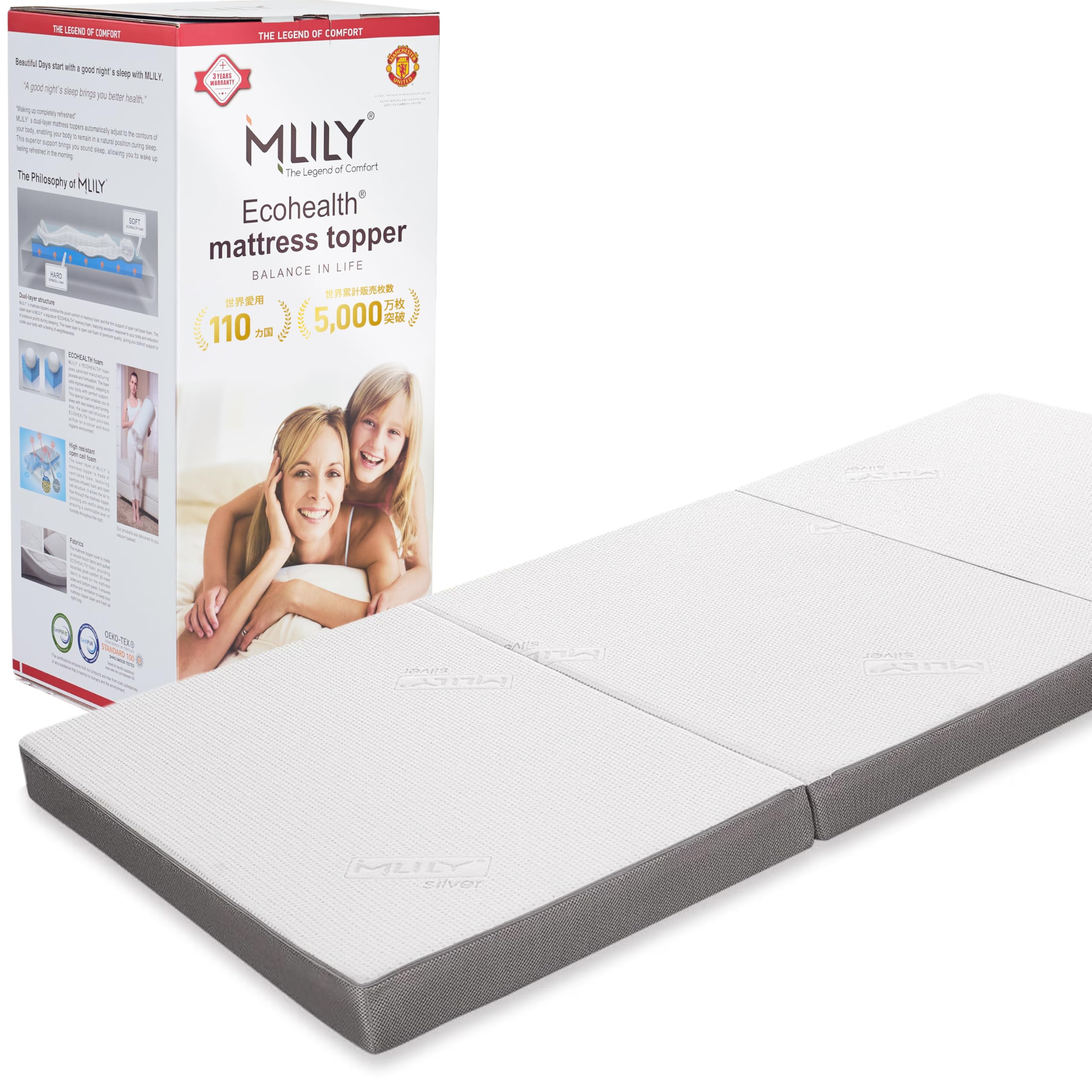 Amazon｜MLILY エムリリー マットレス トッパー 高反発＆低反発の二層