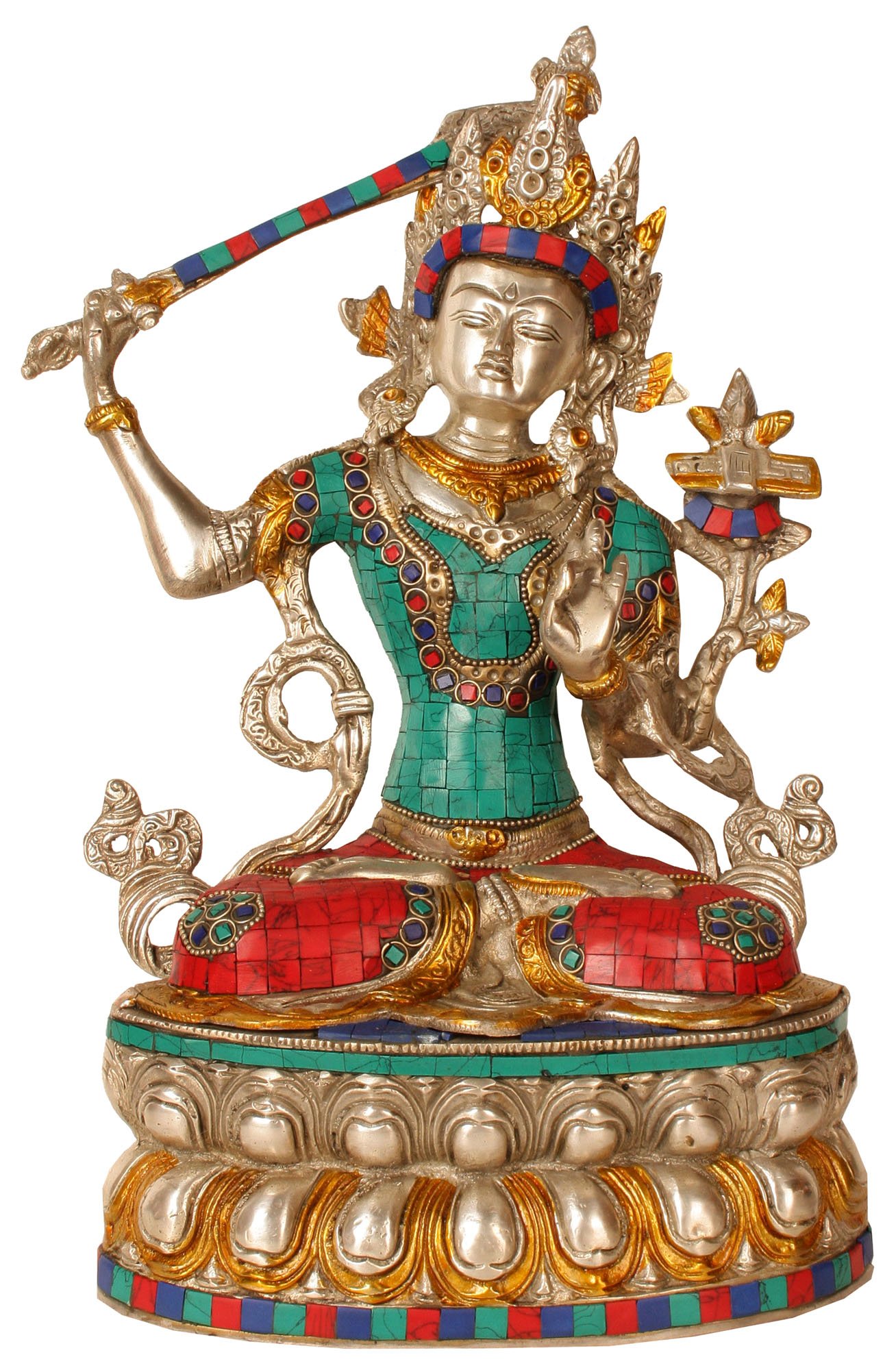 Amazon｜Manjushri – BodhisattvaのTranscendent Wisdom – 真鍮