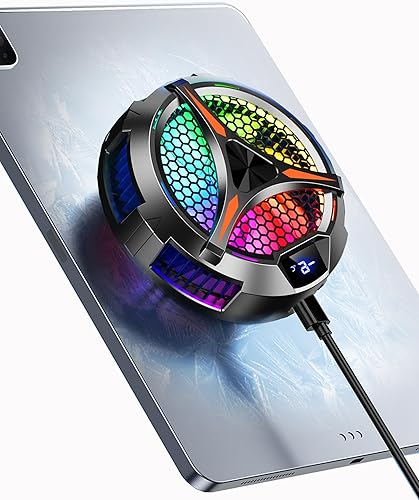 YANISM Enfriador de iPad, enfriador magnético para tableta para iPadSurface ProSamsung TabSteam Deck, ventilador de enfriamiento para iPad con