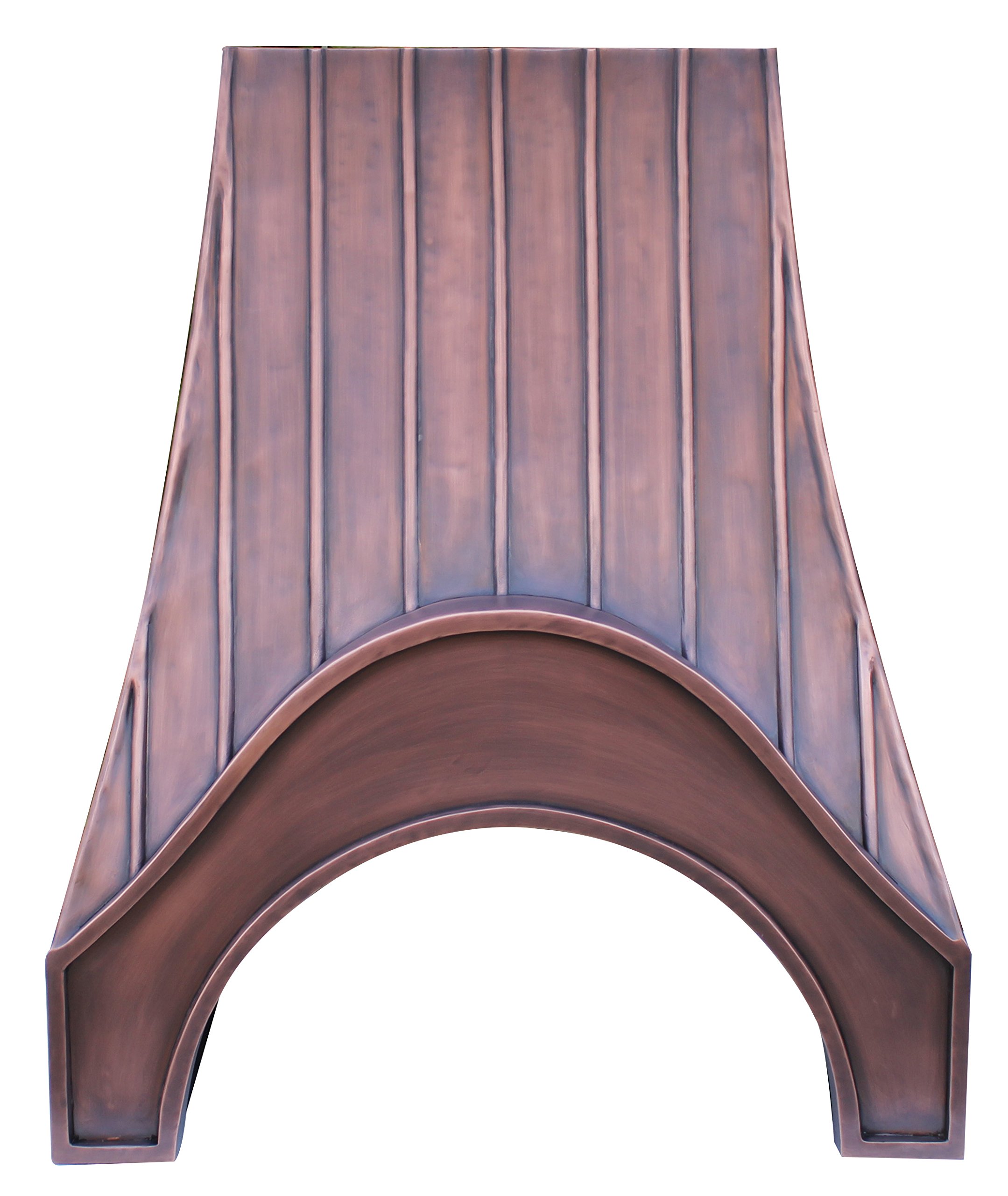 Buy SINDA Arch Design Stripe Wall Solid Copper Range Hood with High