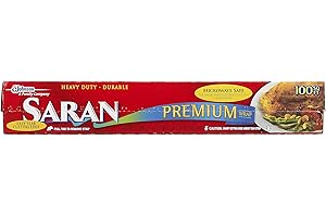 Saran Premium Freezer Plastic Wrap, 100 Square Feet Roll