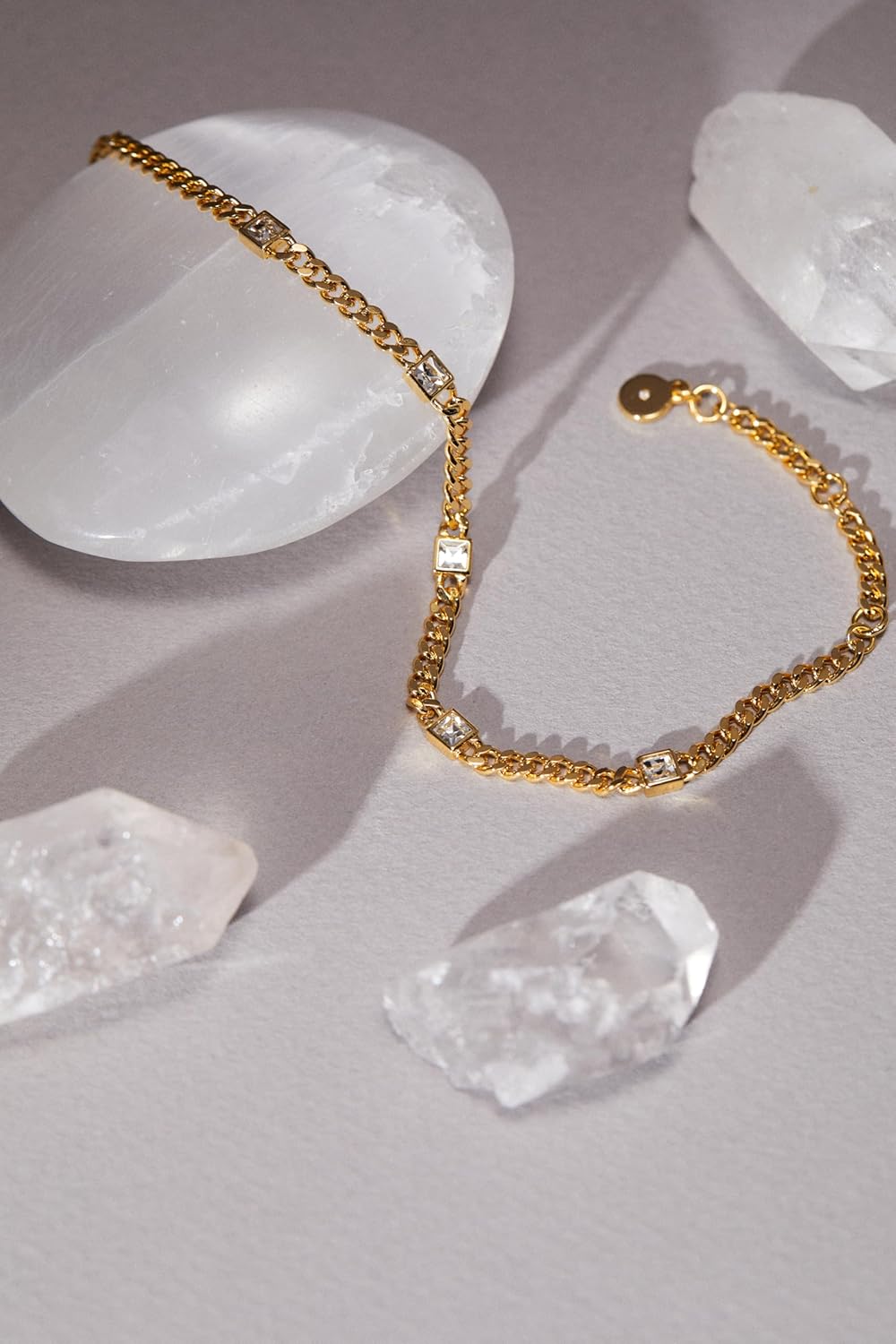 Alex and Ani September Birthstone Sapphire Curb Chain Bracelet - Image 3