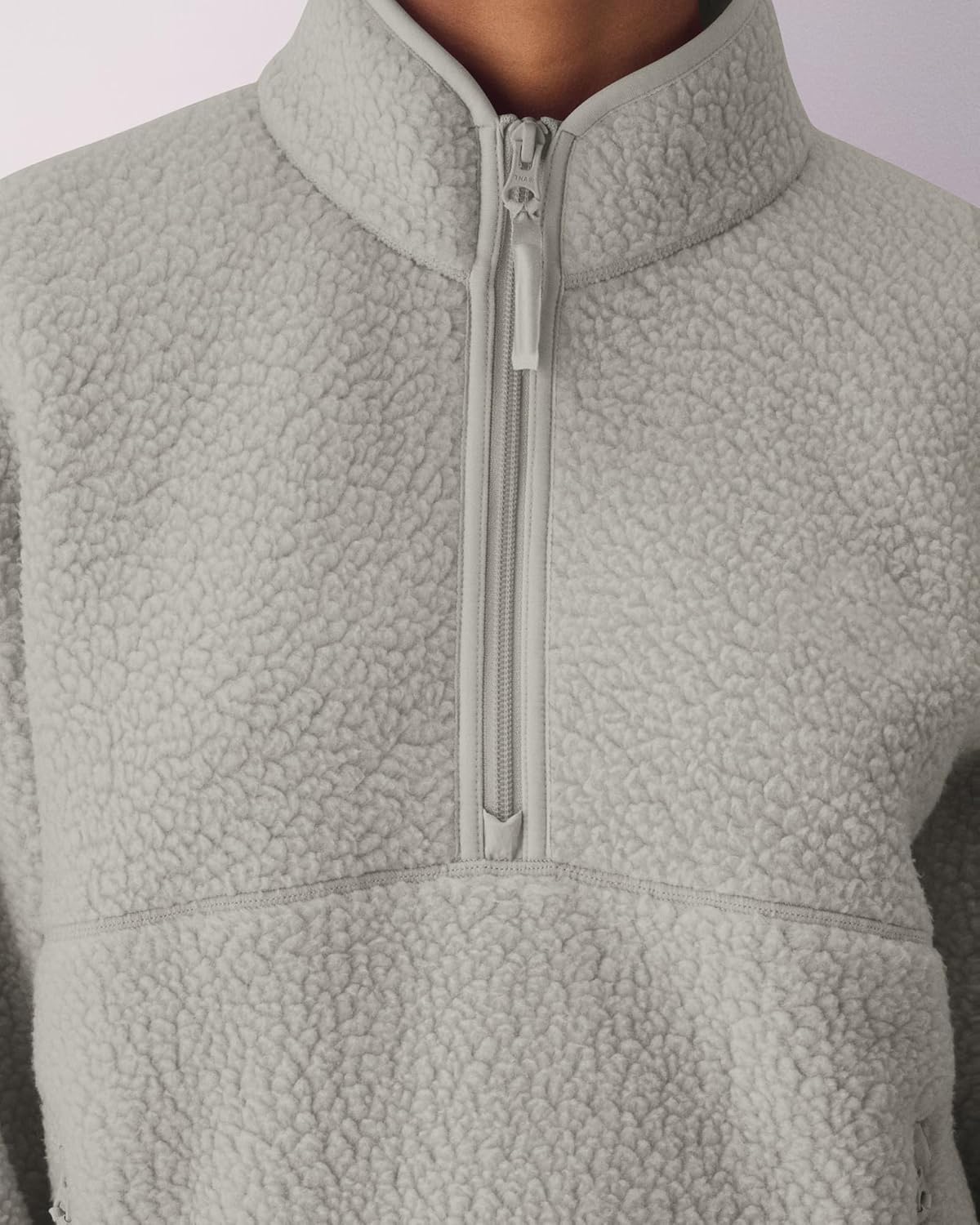 Locachy Women's Lightweight Half Zip Warm Fleece Sweatshirt Fall Winter Cozy Pullover Tops with Zipper Pockets - Image 7