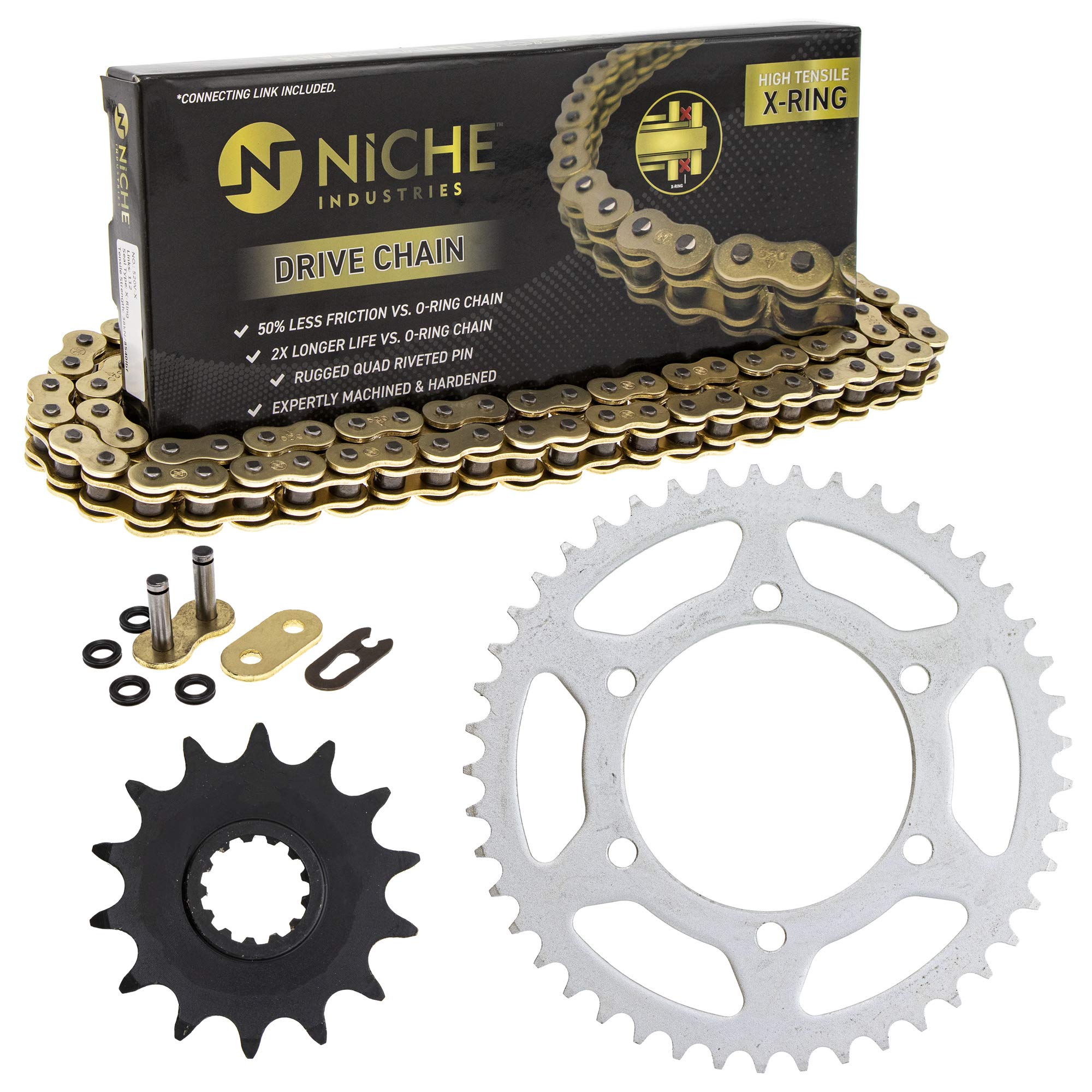 Amazon.com: NICHE Drive Sprocket Chain Combo for Kawasaki Ninja