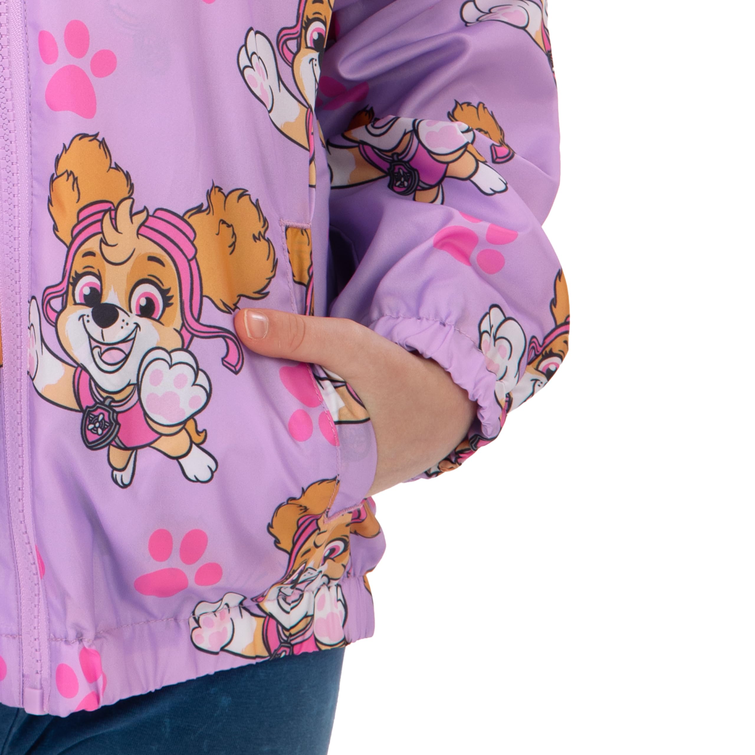 Paw Patrol Imperméable Fille, Skye Manteau de Pluie, Veste Pluie Enfant Résistante à l’Eau