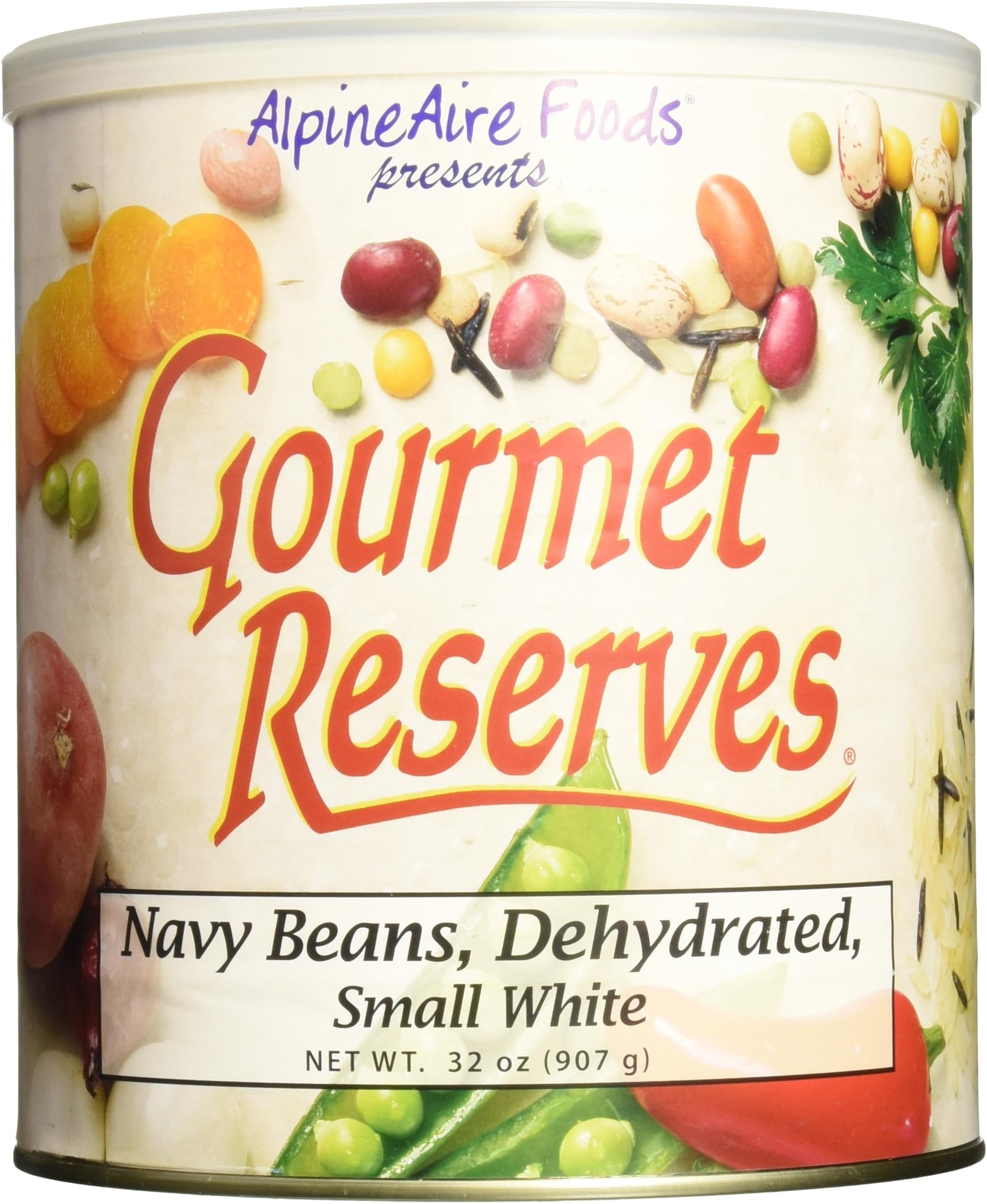 AlpineAire Foods Gourmet Reserves Dehydrated White Navy Beans (10-Can)