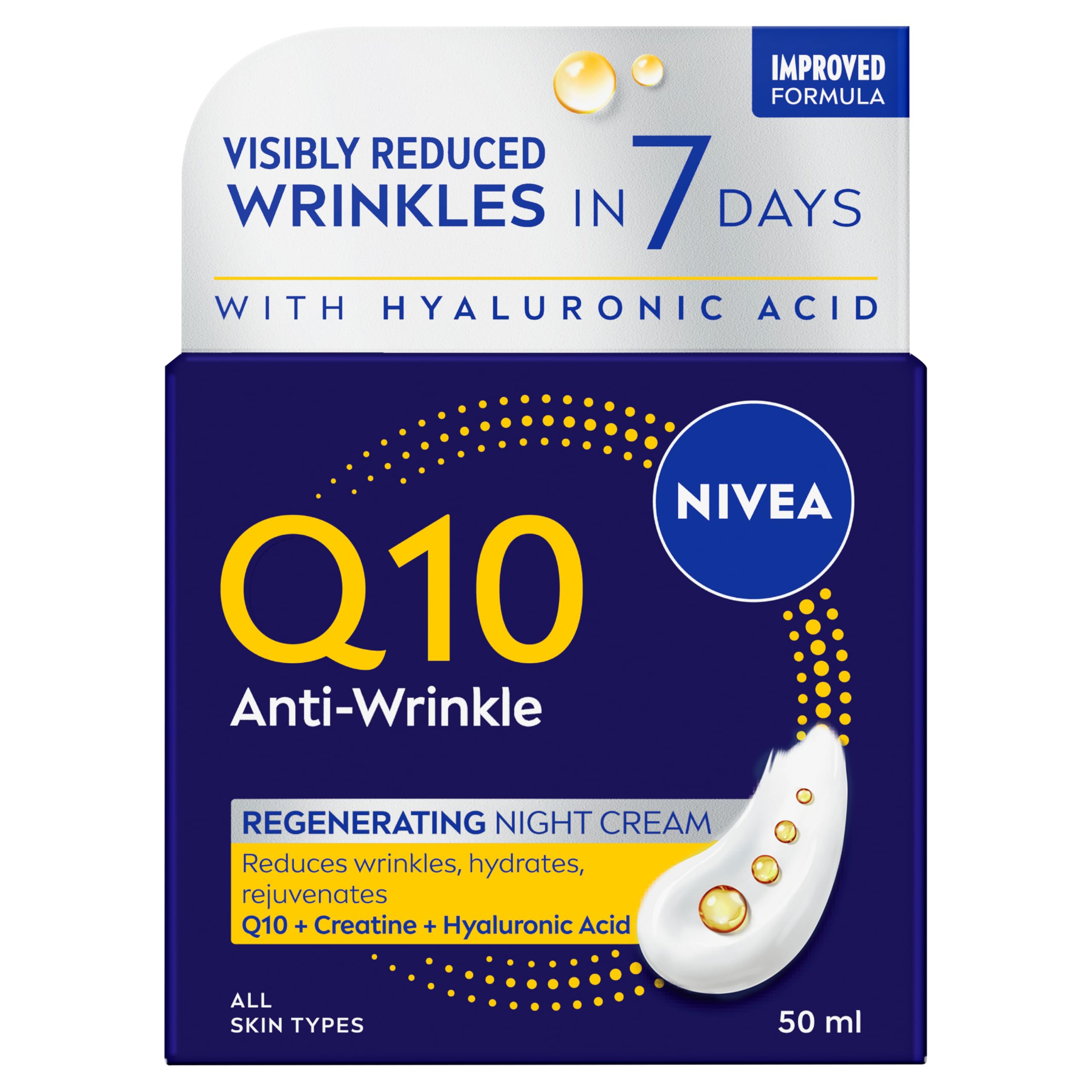 NIVEA Q10 Anti-Wrinkle Regenerating Night Cream 50ml