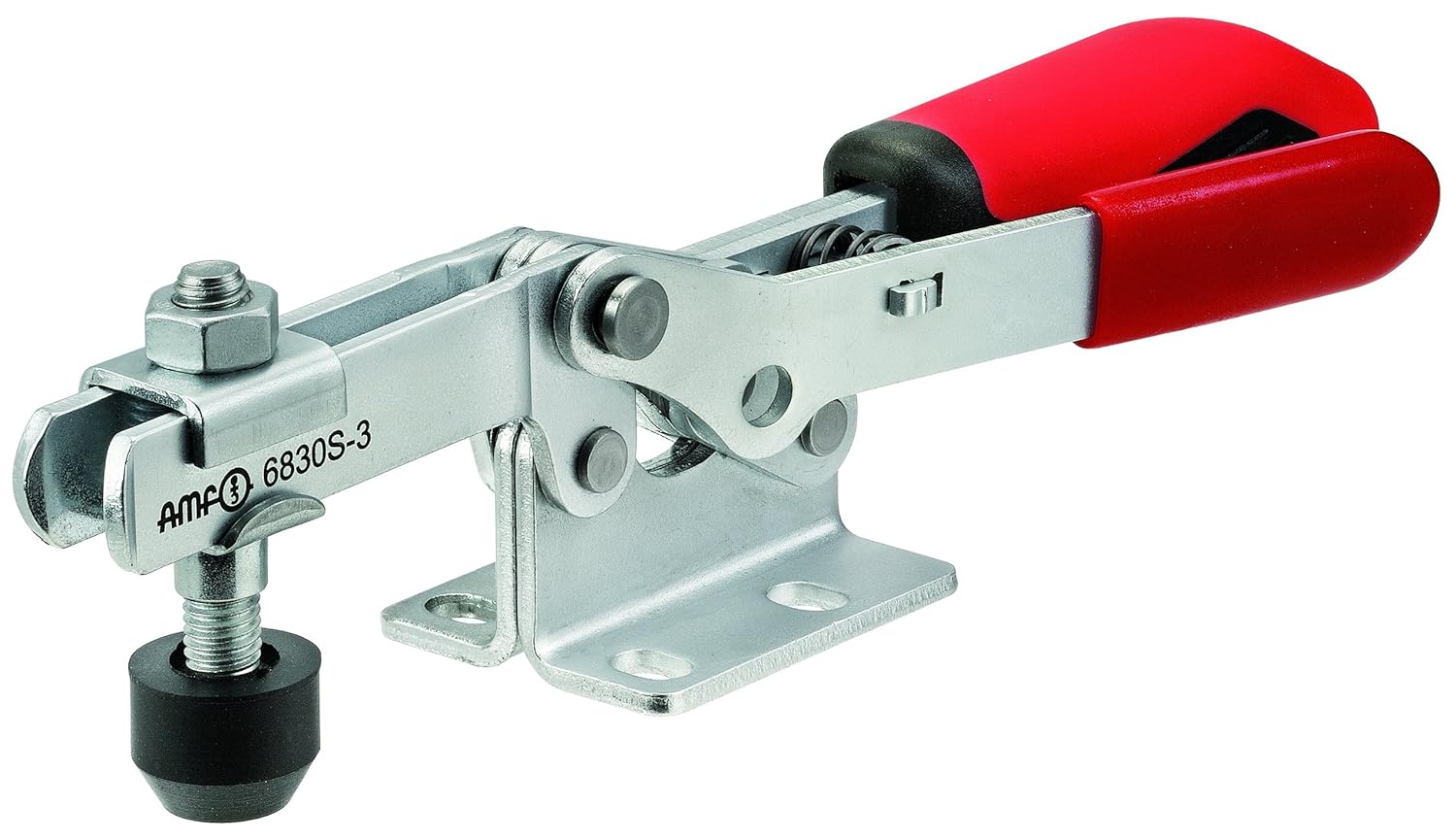 JW Winco Series 6830S Steel Horizontal Acting Toggle Clamp with Safety