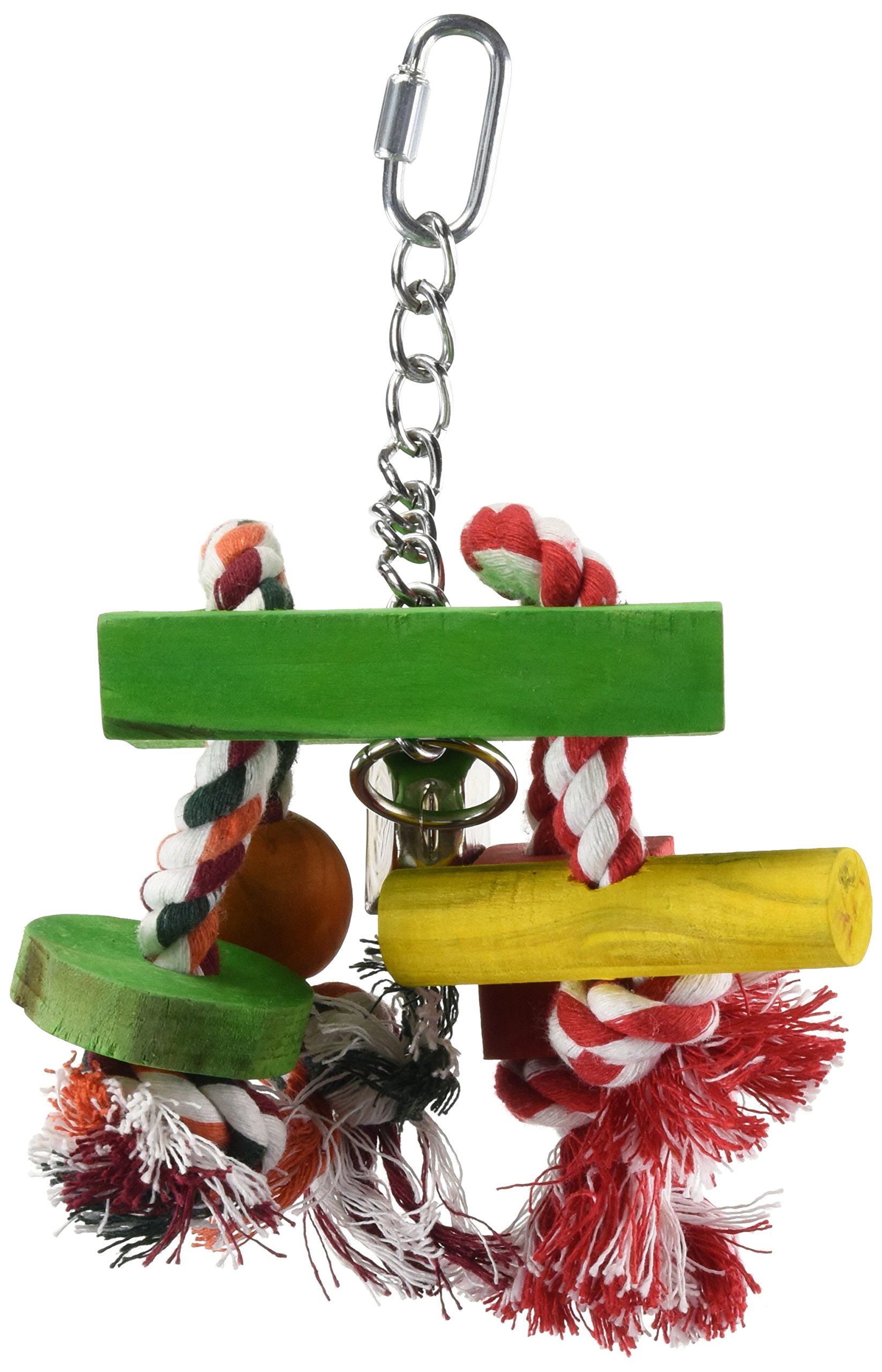 Living World Junglewood Rope Chime with Bell, Cylinder, Block & Bead