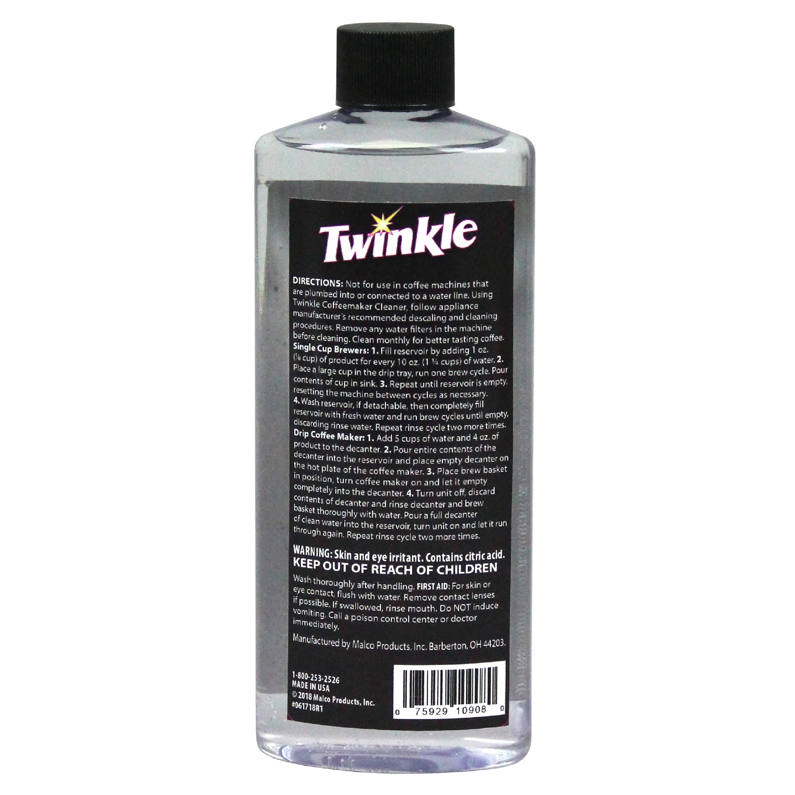 Amazon.com: Twinkle Product Title Coffee Maker Cleaner (8 Fl Oz