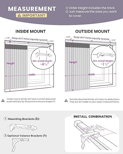 Miniatura 7 de Graywind Persianas verticales transparentes motorizadas compatibles con Alexa Google Smart cortinas traslúcidas de privacidad, filtrado de luz,
