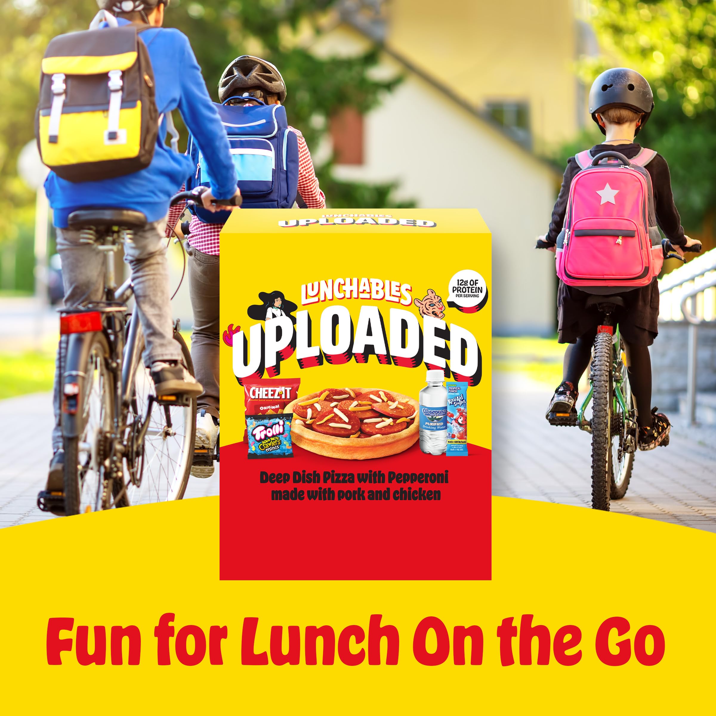 Amazon.com: Lunchables Uploaded Deep Dish Pizza with Pepperoni Snack Kit,  15.12 oz Box