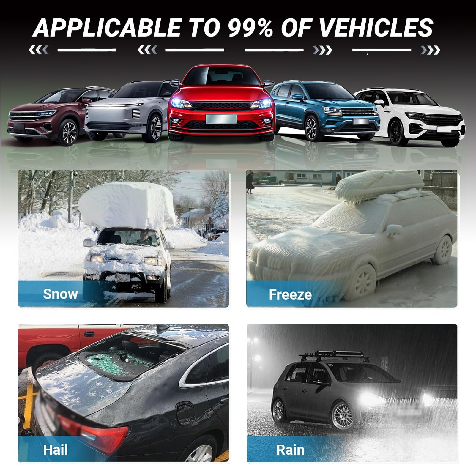 Telo Copriauto Antigrandine per Lynk & Co 01 (2017-2024), Copertura Auto Completa Esterno Antigraffio Antipolvere Anti Vento, Telo Antigrandine per Auto Resistente a Pioggia Neve