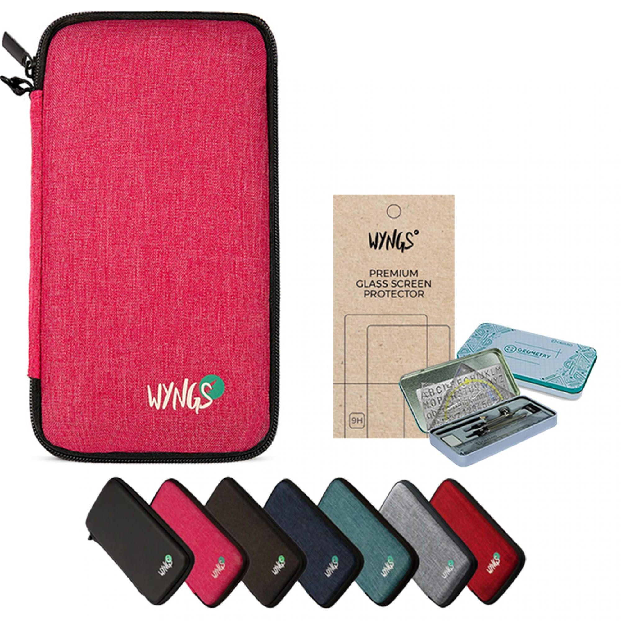 CALCUSO Accesorios Paquete Prémium Rosa Compatible para Calculadora TI-36X Pro MultiView