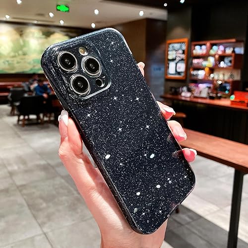 Vista 3 de OWLSTAR Funda compatible con iPhone 13 Pro de 6.1 pulgadas, bonita funda delgada con purpurina, funda protectora brillante para mujeres y niñas