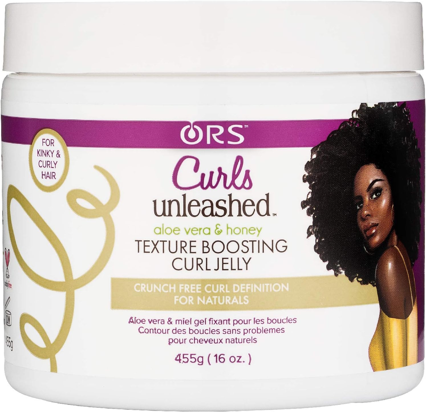 Aloe Vera and Honey Texture Boosting Curl Jelly, 16 Ounce (Pack of 2)
