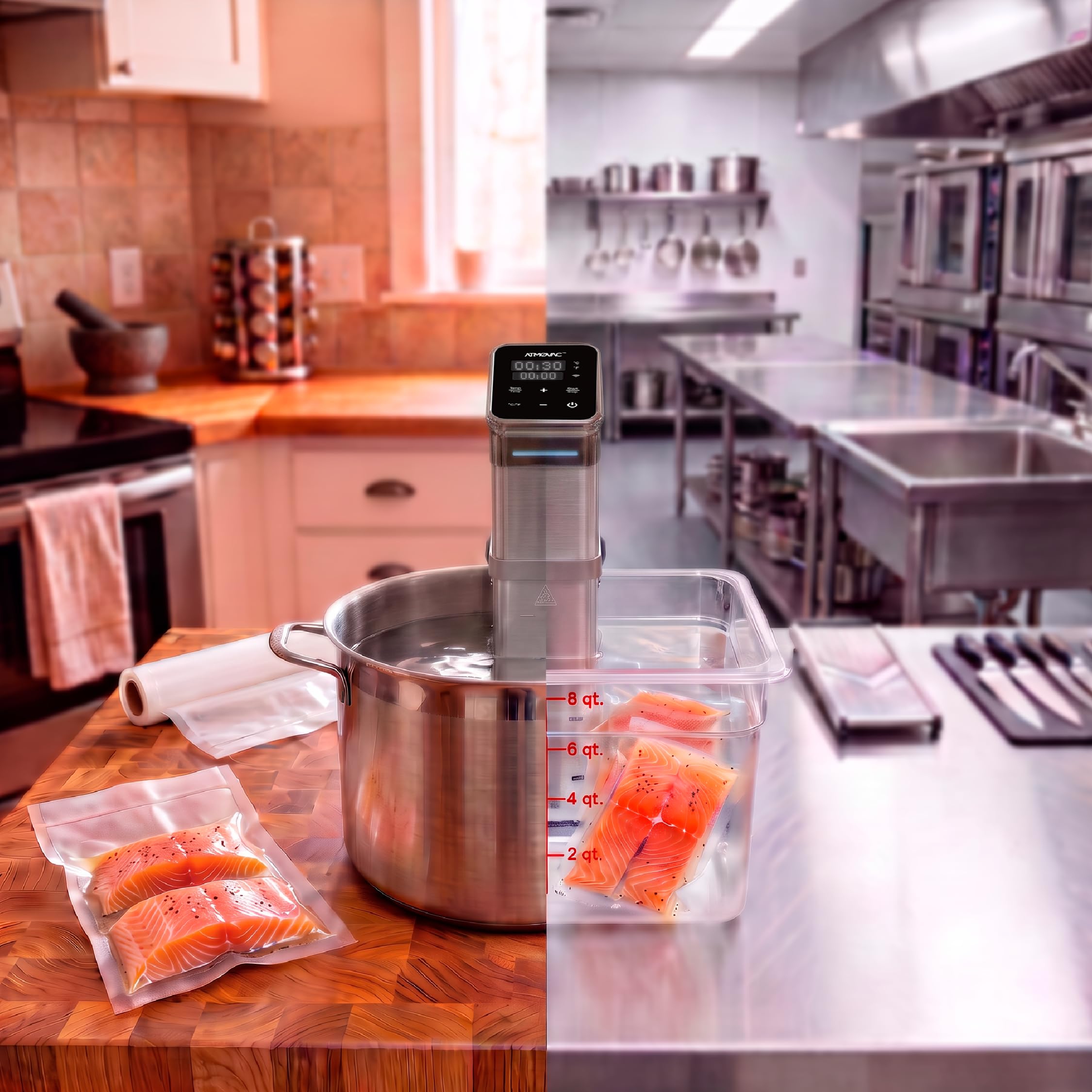 SV-PRO Sous Vide Immersion Circulator – Commercial-Grade Thermal Cooker for Precision Cooking – High-Powered Water Circulation & Digital Temperature Control