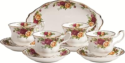 Royal Albert Old Country Roses 9-Piece Teaset Completer Set by Royal Doulton