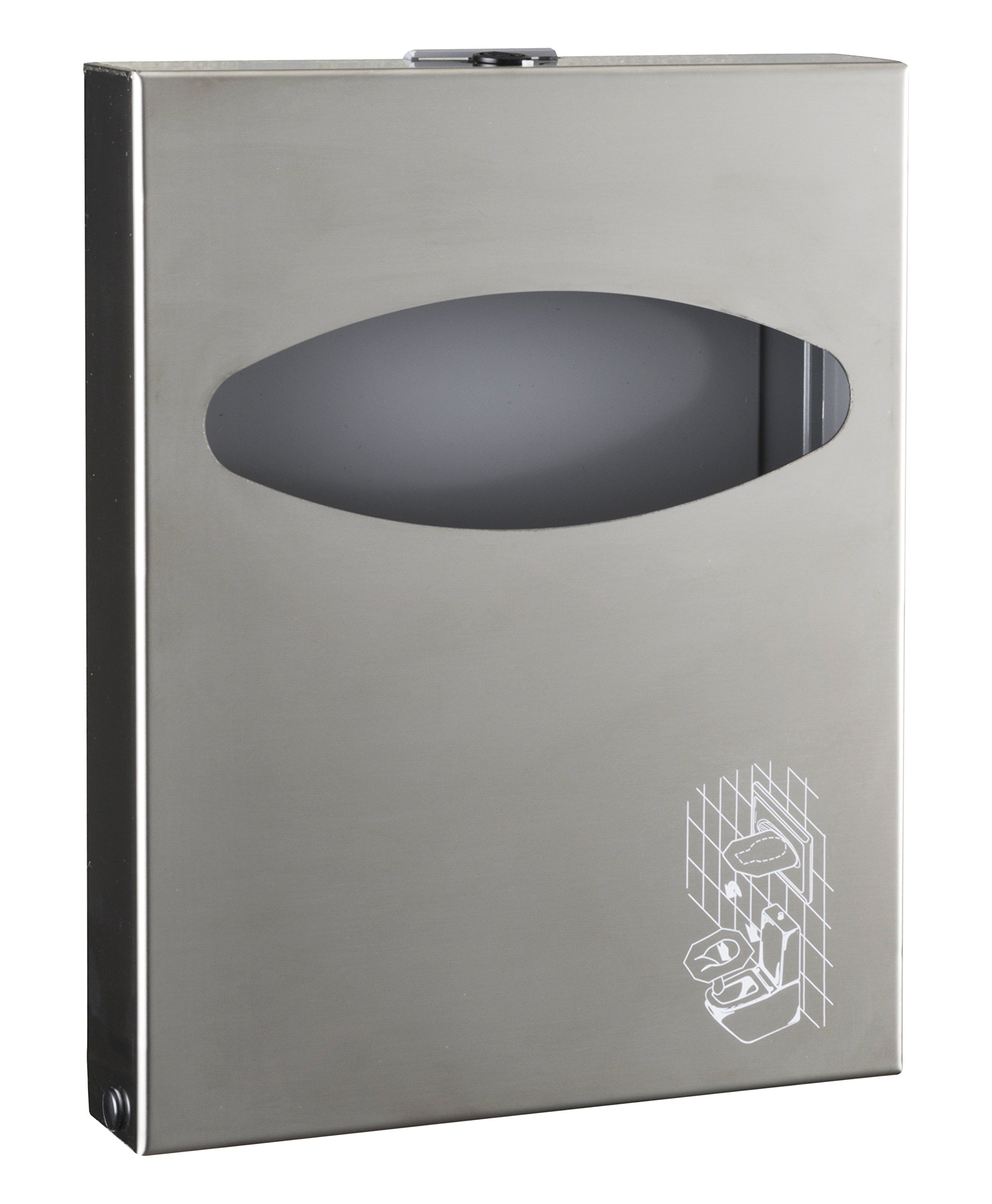 Mar Plast Dispenser DISTRIBUTORE per Carta COPRIWATER Mini in Acciaio (Inox Satinato)