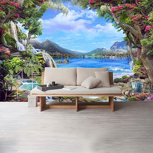 Vista 123 de Murales de pared de tamaño personalizado, paisaje nocturno de la ciudad de Dubai, murales de pared autoadhesivos extraíbles para despegar y pegar