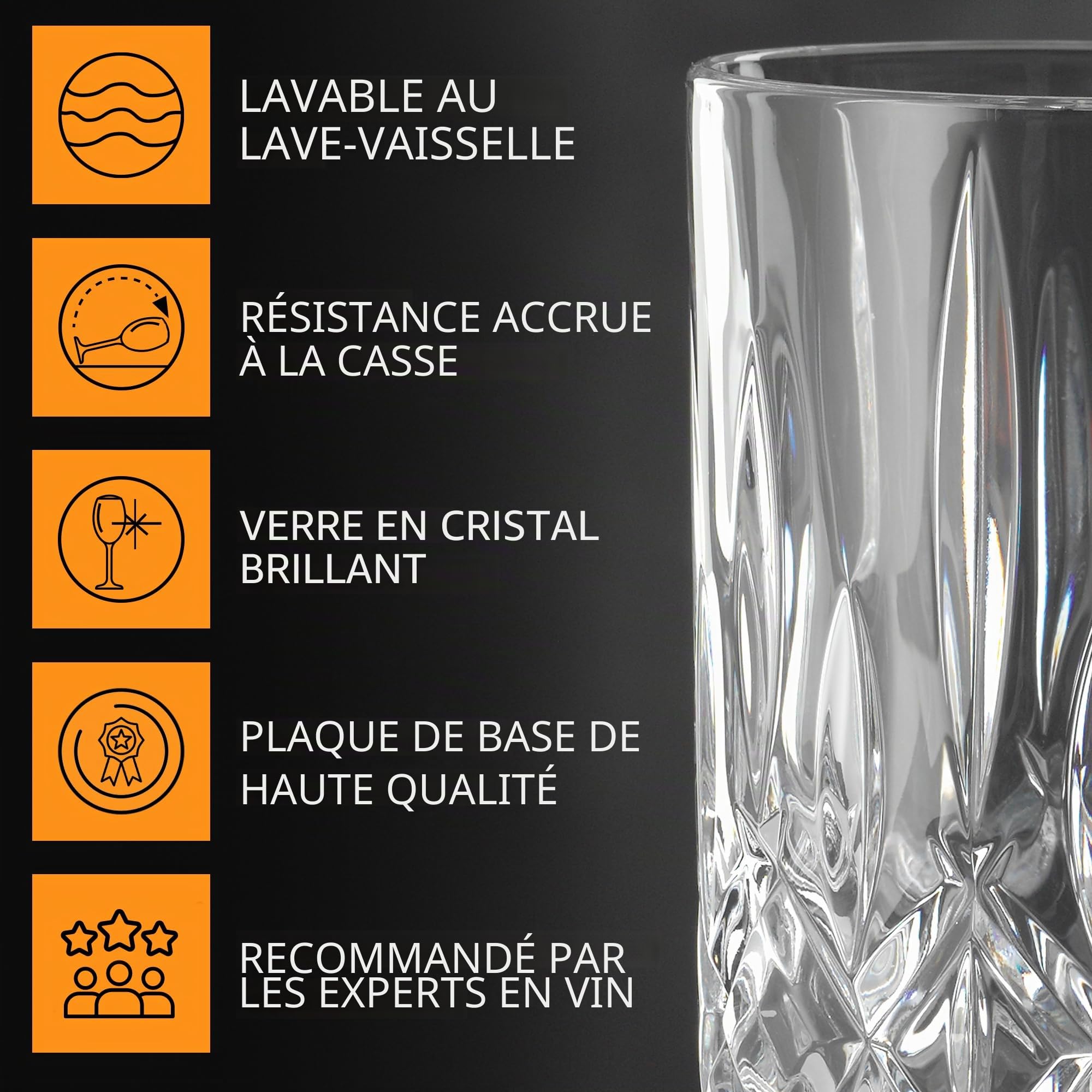 Spiegelau & Nachtmann - Ensemble de 4 verres Verres à bourgogne Transparent