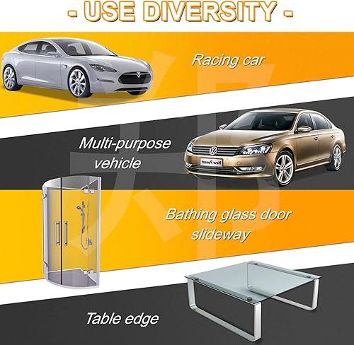 Miniatura 5 de Protector de borde de puerta del auto Eytool Negro, Azul / Patchwork, Blanco, Transparente