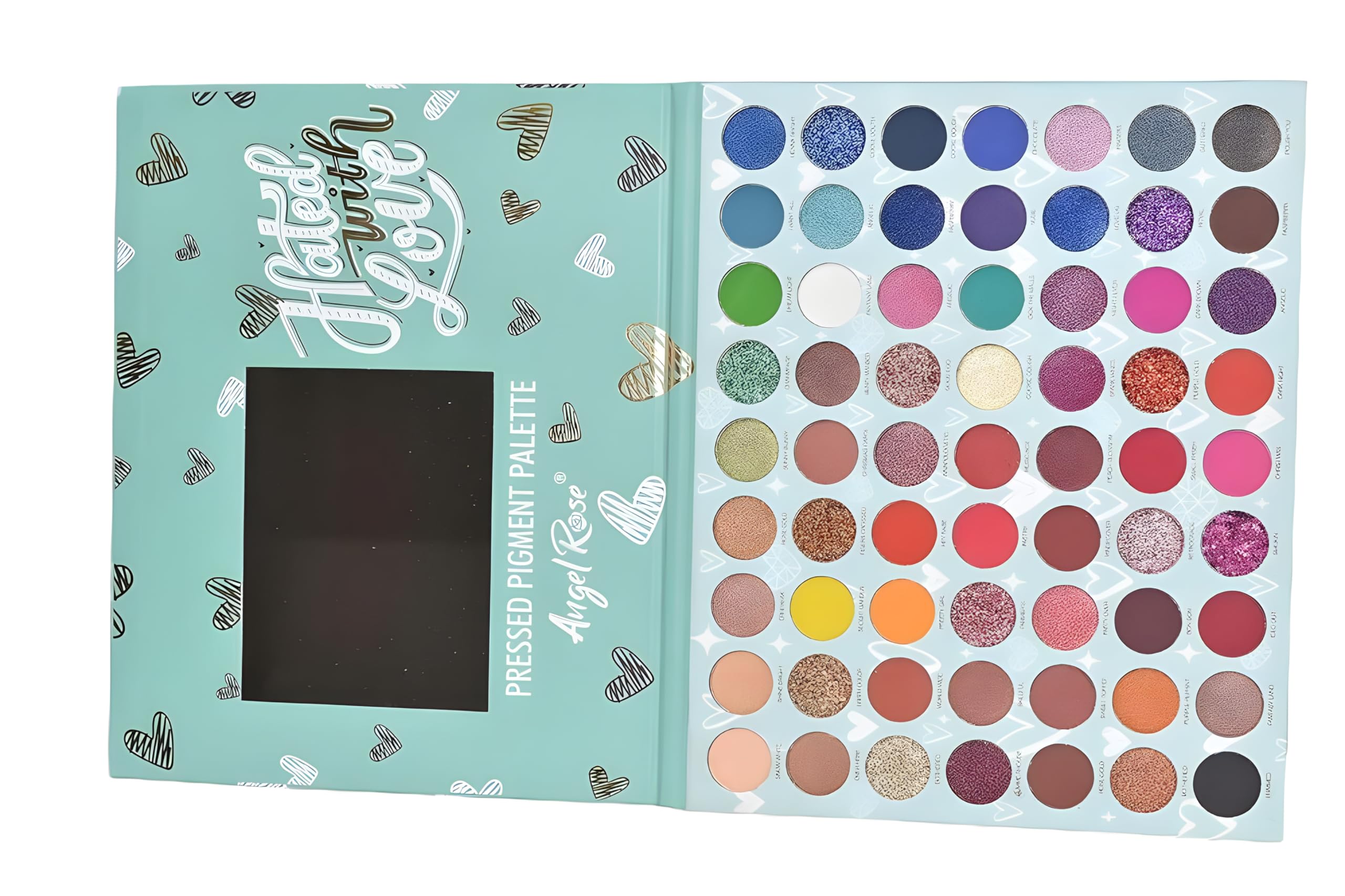 INSAN BROTHER ENTERPRISES 63 Color Metallic, Shimmery, Matte, Glittery Finish Eye Shadow Palette Makeup Kit for Girls and Professional Makeup Artist