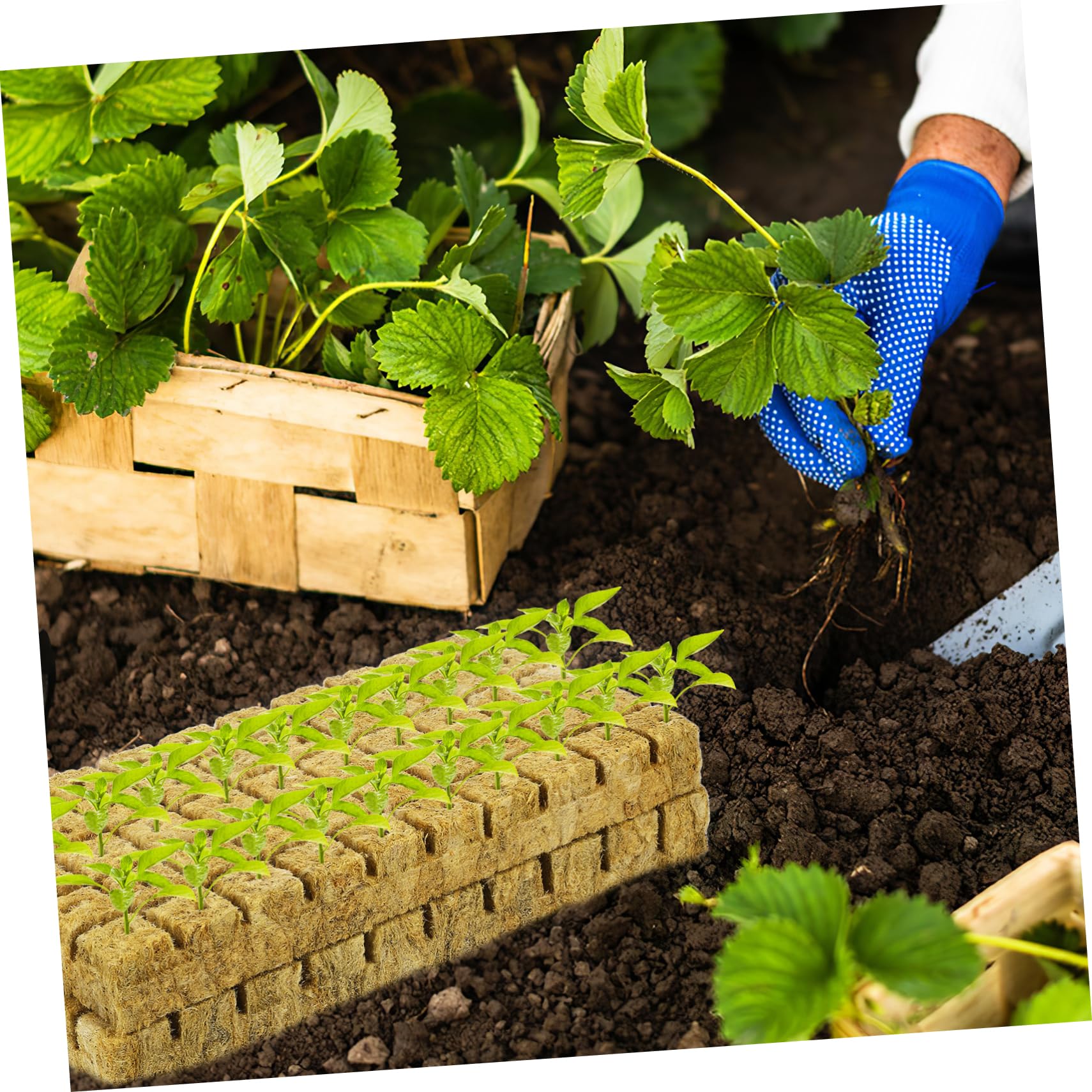 Sosoport 4 Set Radicamento Coltivazione delle Piante Propagazione dei Semi Spine Vegetali Spine Cubetti di Pianta Cubi per La Propagazione delle Piante 100 Pezzi * 4