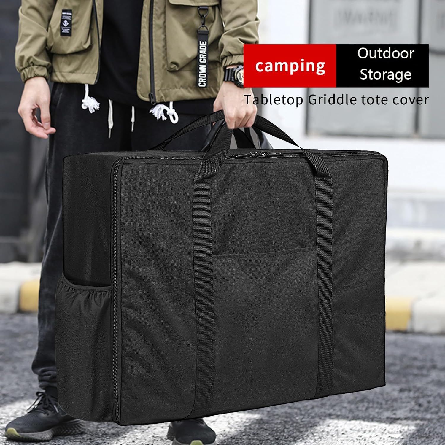 Carrying Bag for Blackstone 2246 2250 2363 2364 Adventure Ready/Otg 20" x 14" Propane Camping Griddle with Side Burner, Outdoor Heavy Duty Portable Carrying Case