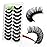 3d Plant Fibre Russian Strip Lashes, D Curl Lash Strips, Natural False Lashes Mink, Wispy Fake Lashes, D Curl Strip Lashes, NaturalWispies Mink Eyelashes, Faux Mink Eyelashes Natural Look (DC08)