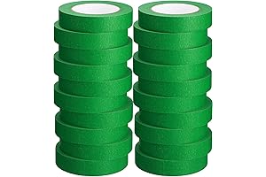 20 Pcs Painters Tape Green, Multi Surface Adhesive Tape