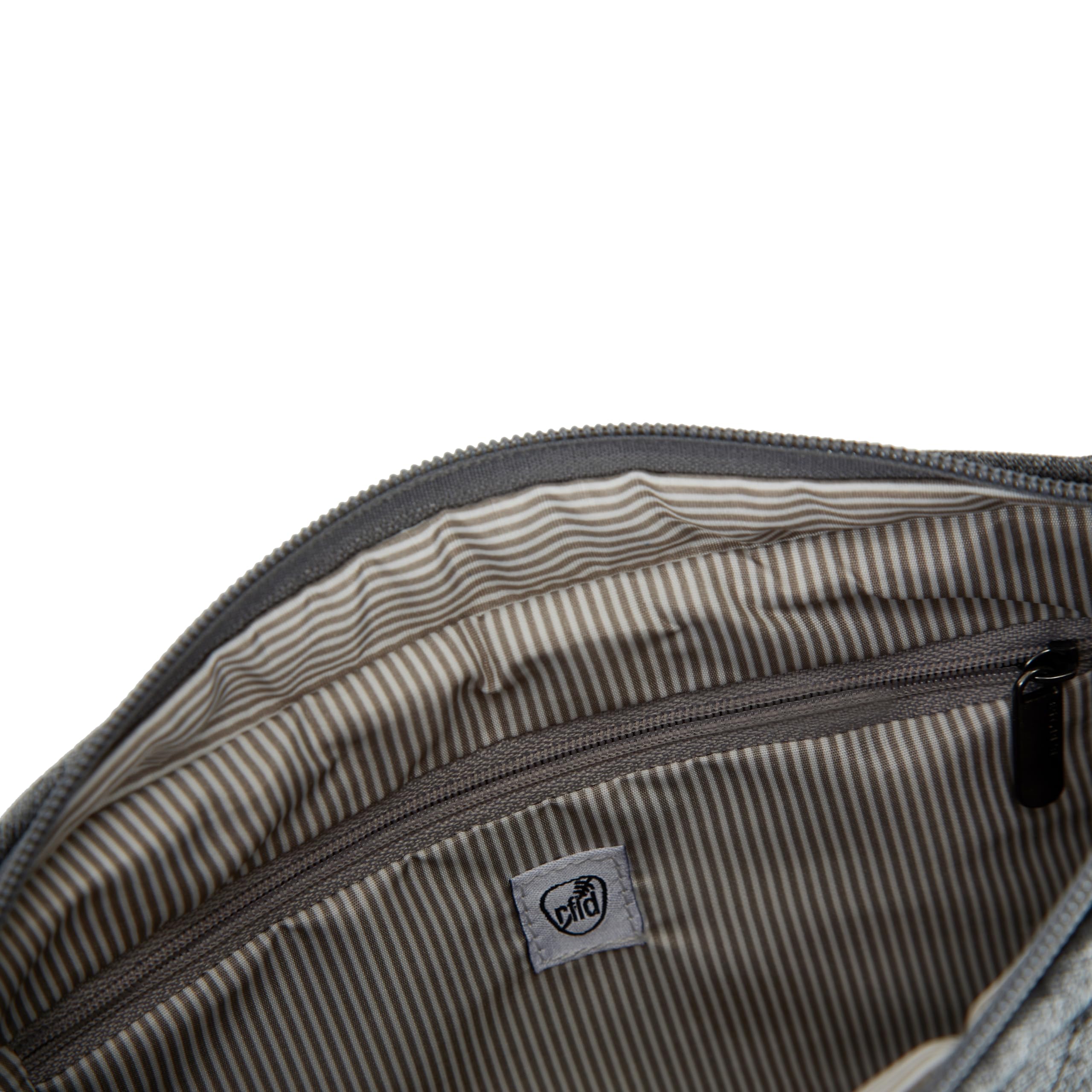 Travelon Unisex Boho antykradzieżowy półksiężyc crossbody, szary wrzos, Szary wrzos