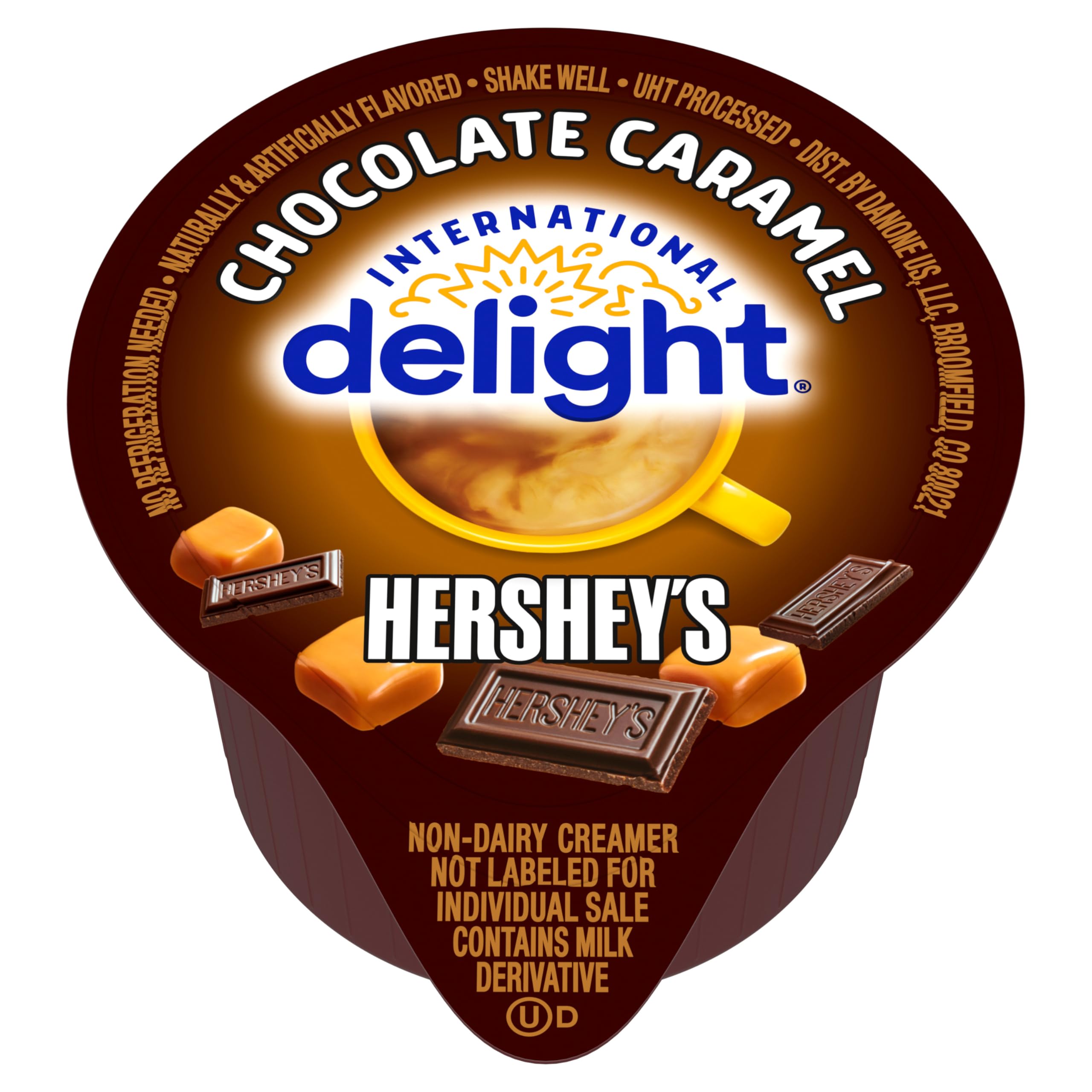 International DelightCoffee Creamer Singles, HERSHEY’S Chocolate Caramel, 288 Count
