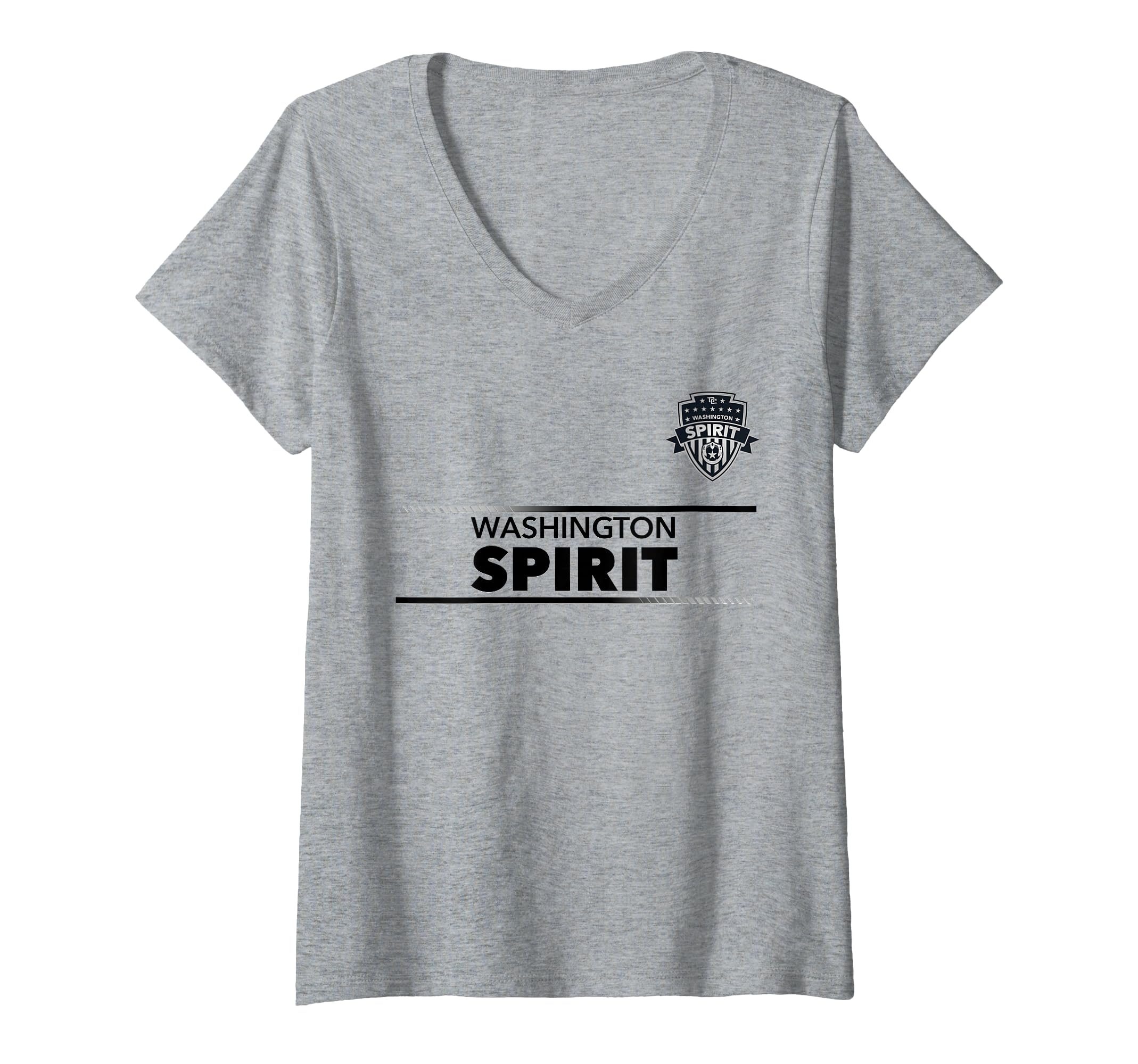 Womens Officially Licensed Washington Spirit Soccer NWSL Apparel V-Neck T-Shirt