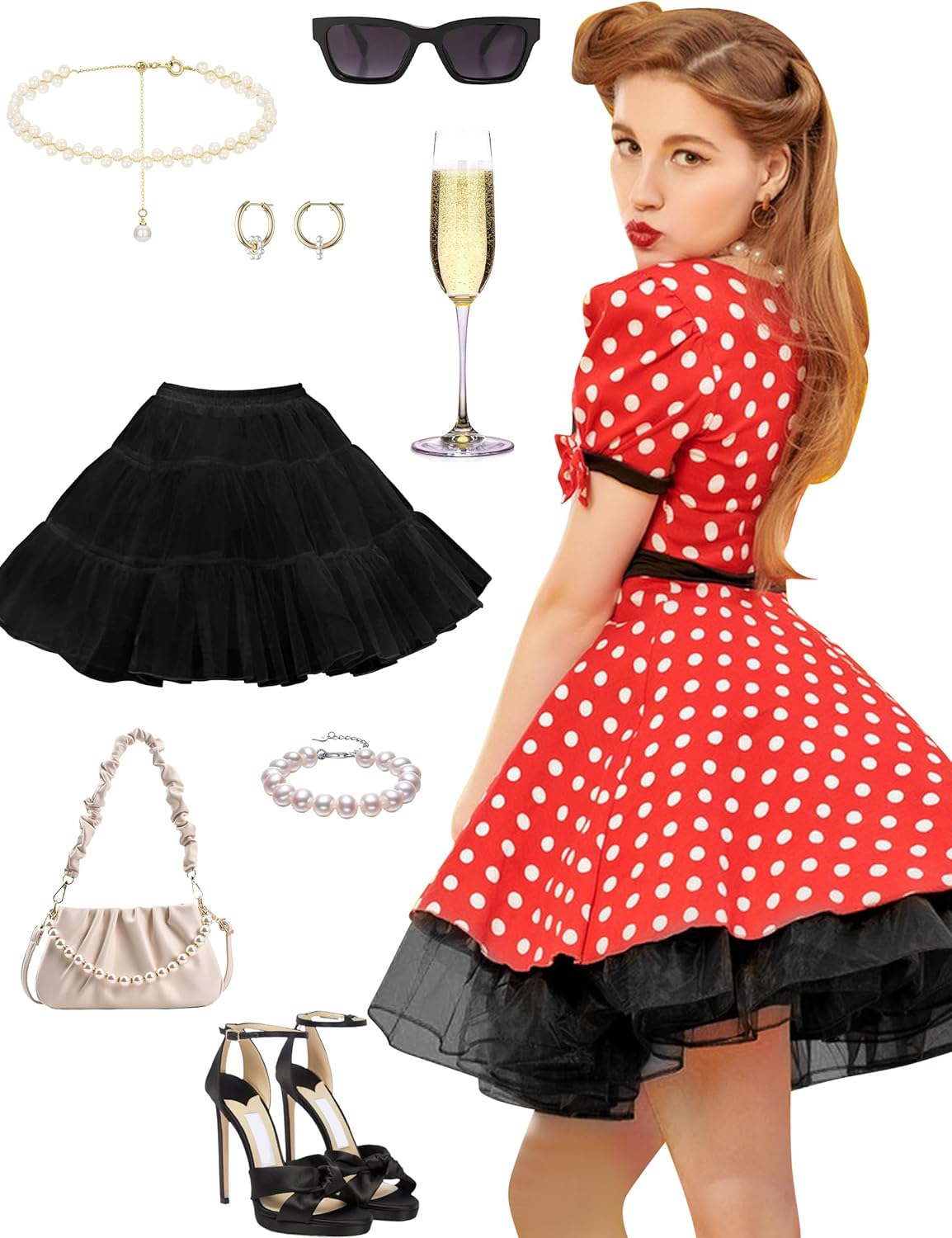 Vlazom Women’s Petticoat Skirts Tulle Tutu Underskirts Chiffon Half Slips Fluffy Layer Prom Puff Skirt S-3XL - Image 7