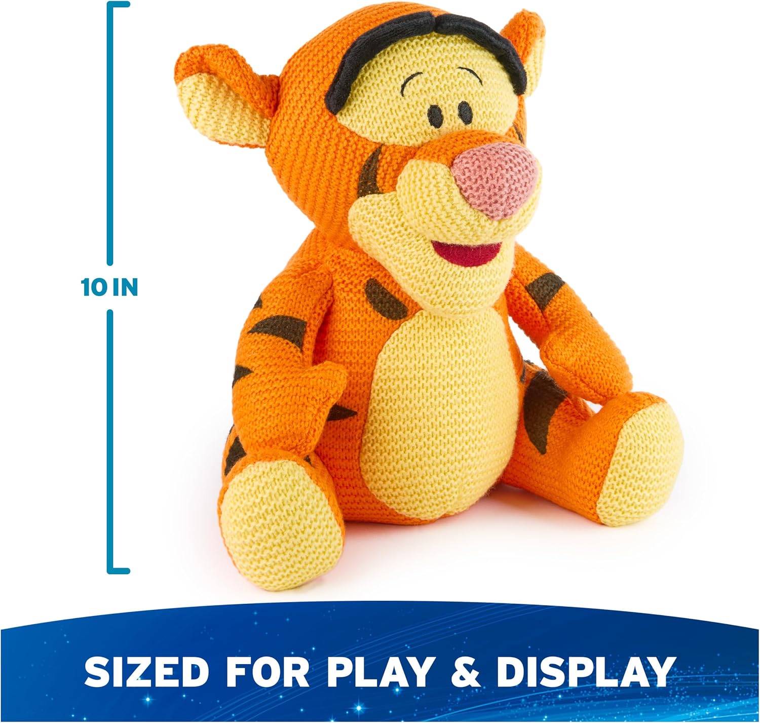 GUND Disney Official Tigger Knit Plush, Winnie The Pooh, Stuffed Animal for Ages 1 and Up, Orange, 10”