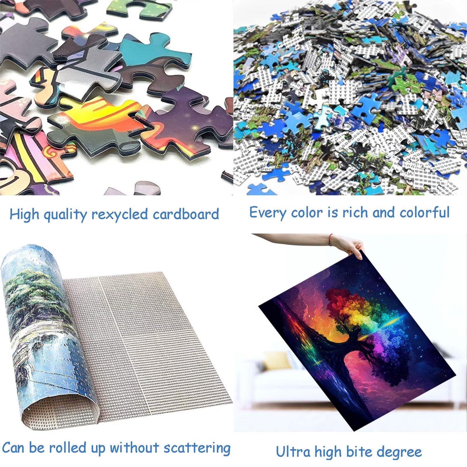 Puzzle 3000 elementów Krajobraz Drzewo dla dorosłych 122 x 81 cm Unikalne Rzemiosło Klasyczne 3D Drewniana układanka do rodzinnych gier aktywnych, układanka zrób to sam do dekoracji ścian domu