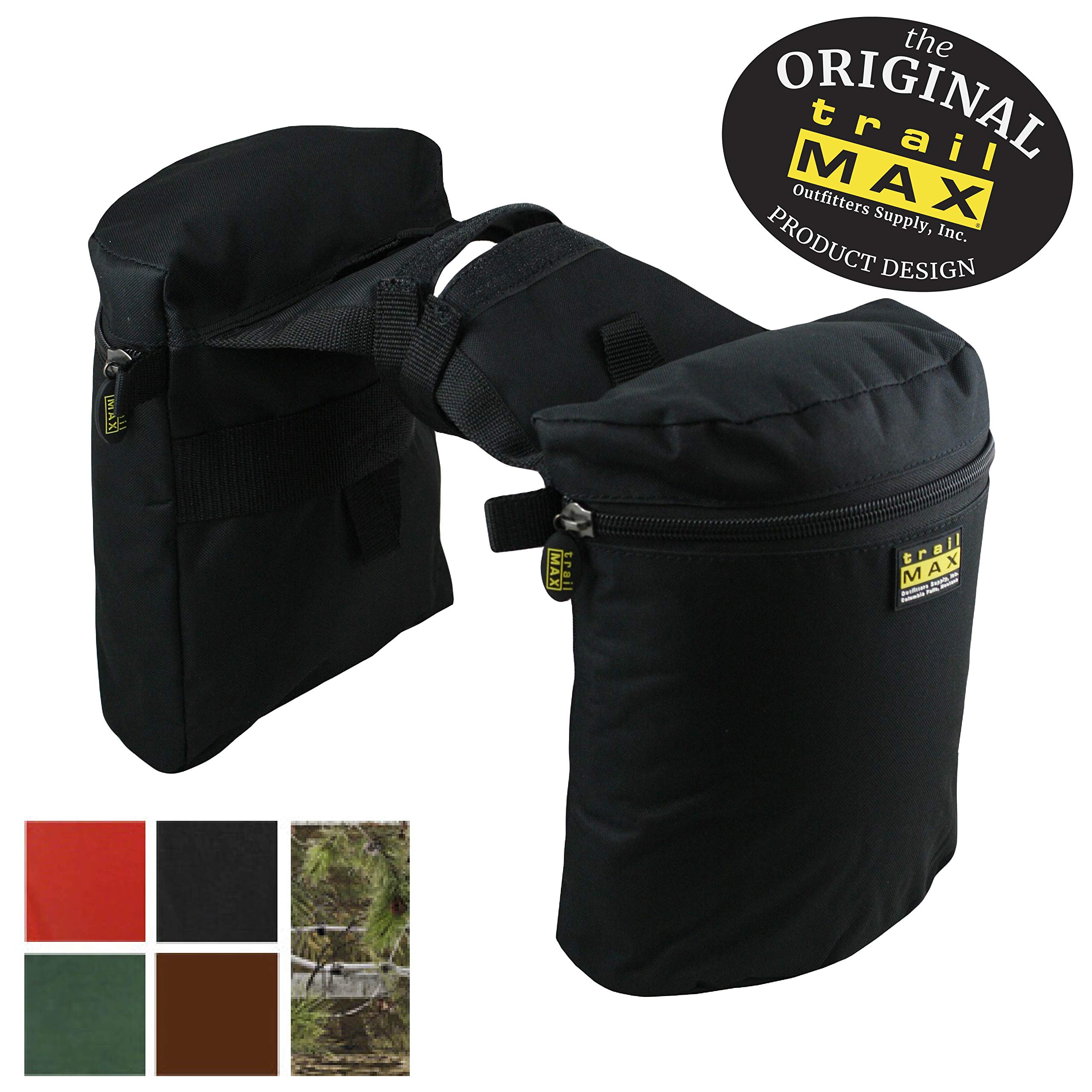 TrailMax Original Pommel Bags, Black by TrailMax