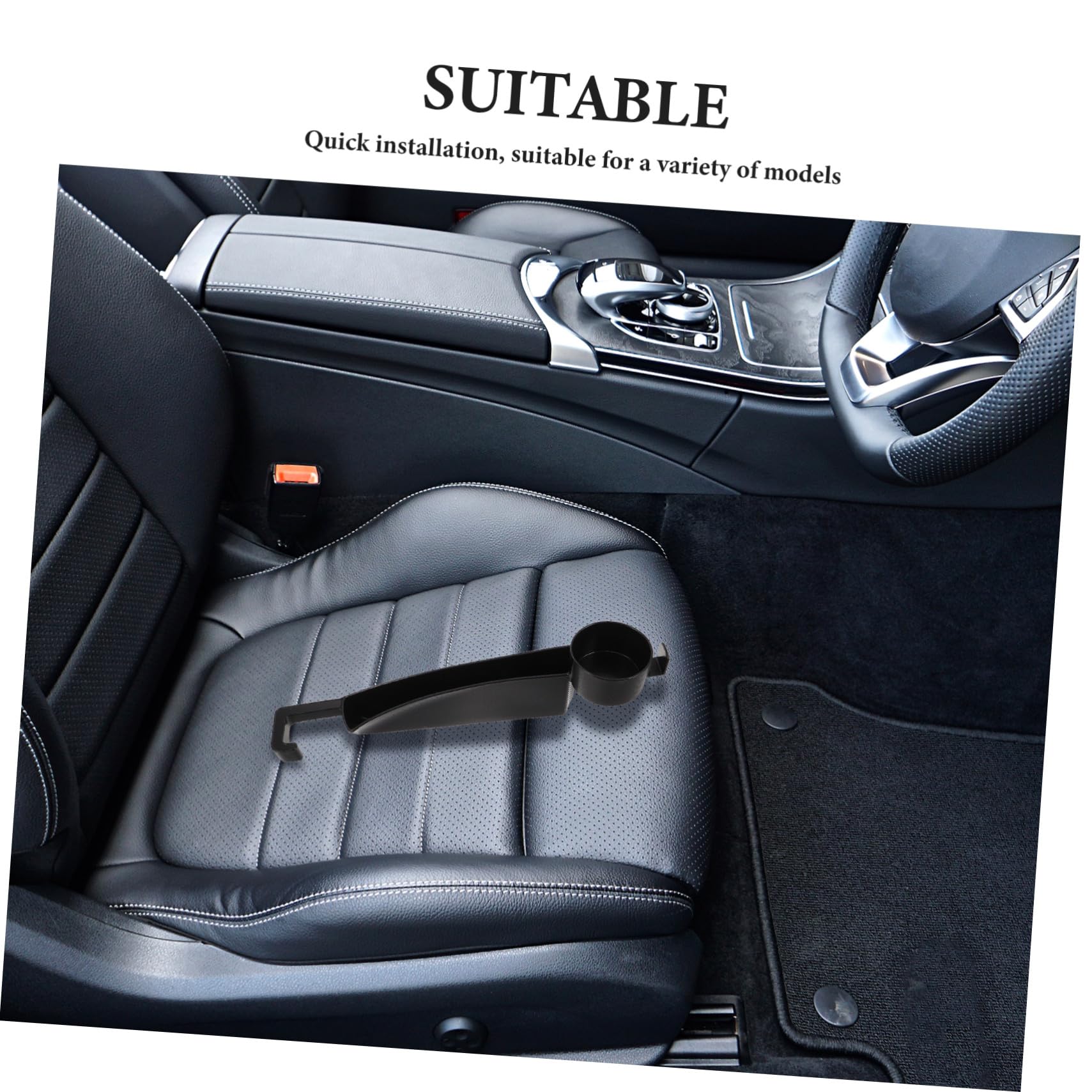 Caja de almacenamiento para huecos de coche Organizador de almacenamiento de SUV organizador de asiento de coche contenedor abs Black