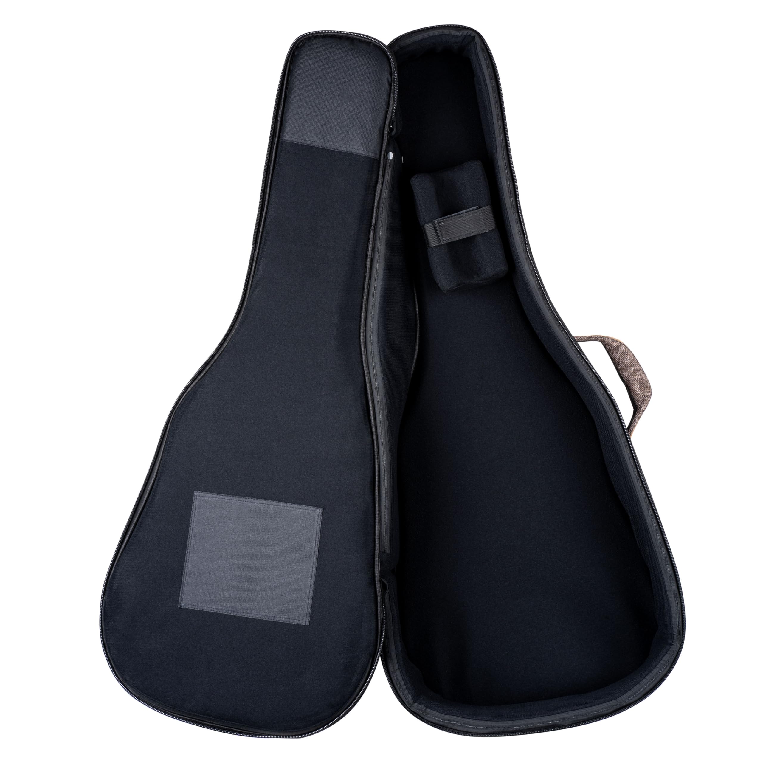 Ortega Guitars Soft Case pour Guitare - Dreadnought - Case pour Guitare Acoustique Gaucher - Hauteur 107 cm - Largeur 42 cm - Coton/Toile, Brun (OSOCADN-CP-L)