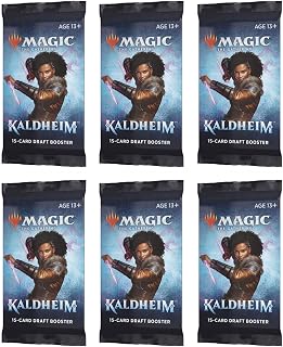 Magic: The Gathering Draft Booster Pack Lot - Kaldheim - 6 Packs