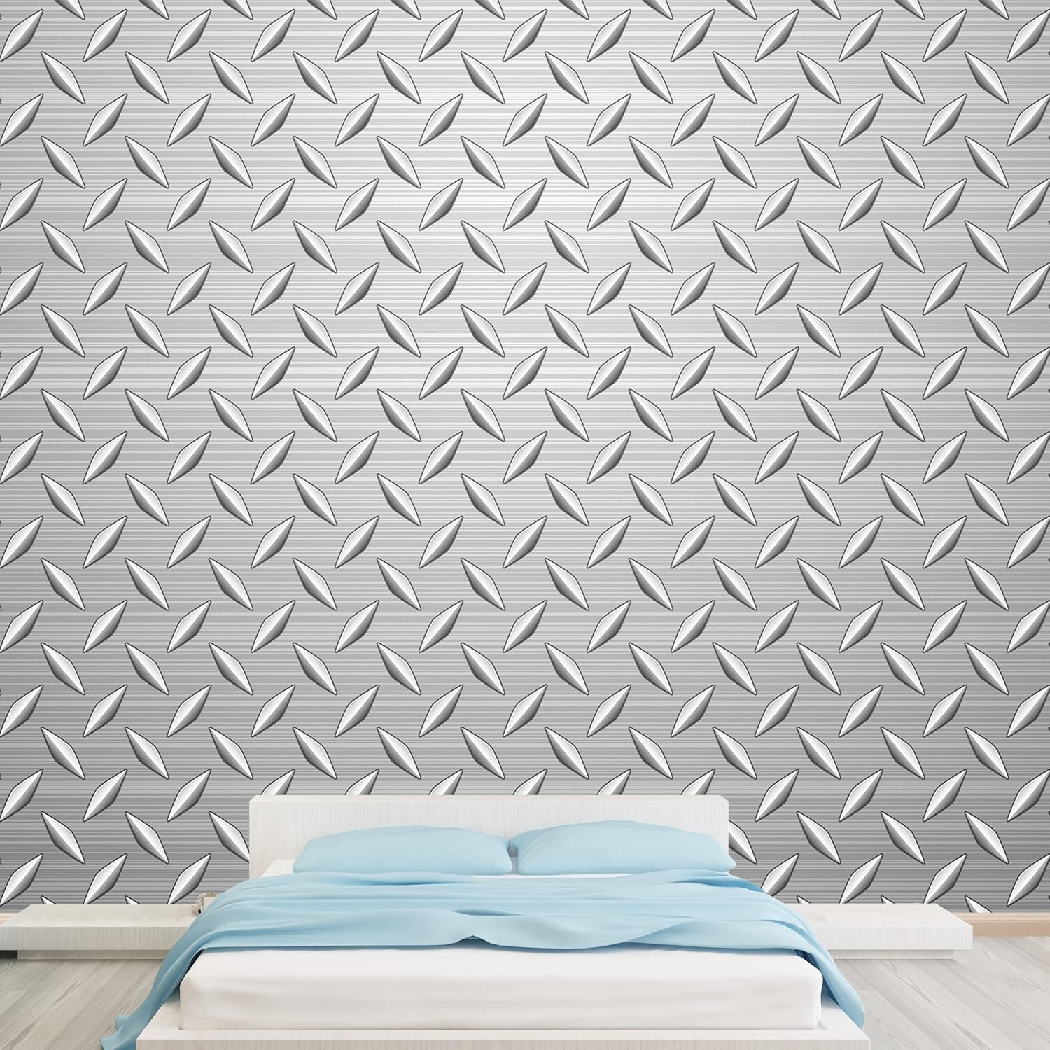 wall26 - Metal Texture Background - Removable Wall Mural | Self-Adhesive Large Wallpaper - 66x96 inches