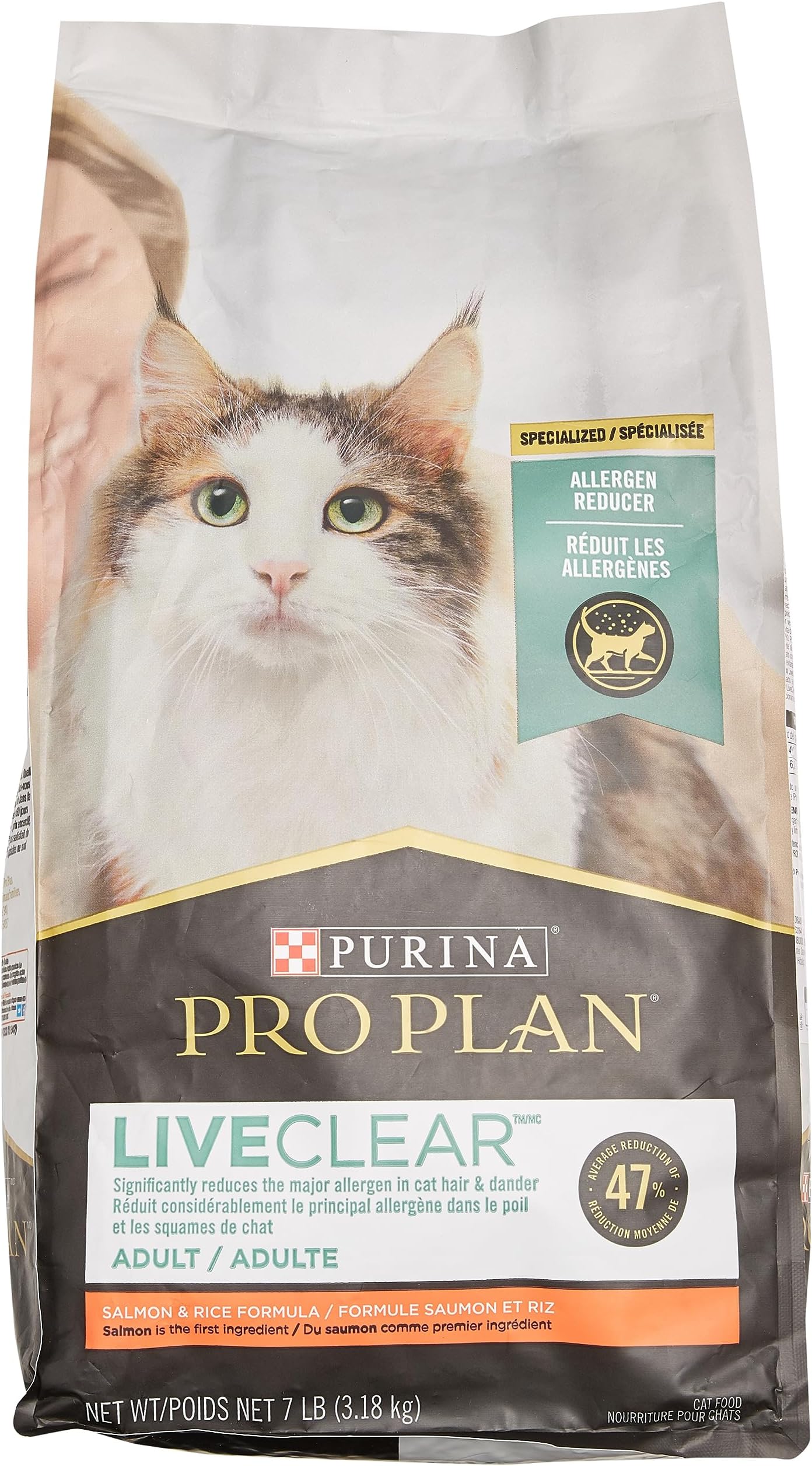 Purina Pro Plan Allergen Reducing, High Protein Cat Food, LIVECLEAR