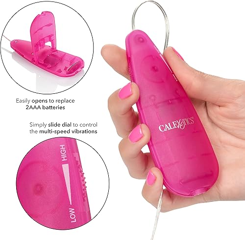 Miniatura 2 de CalExotics Booty Call Vibro Kit - Vibrador bala Anal Placer Perlas - Sonda anal de huevo vibrador Juguete sexual para adultos - Rosa Rosado,Negro