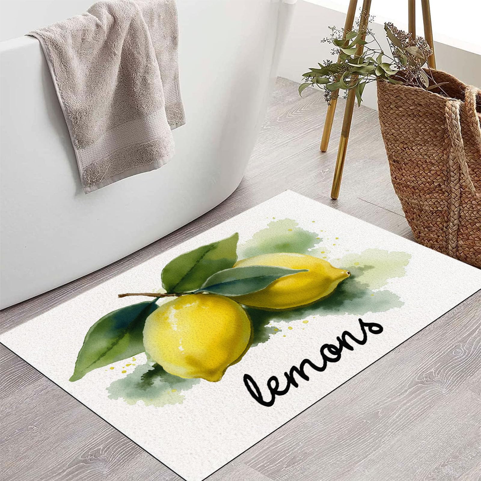 Paillasson Attrape-Poussière Lavable Tapis de Sol Antidérapant 80x120