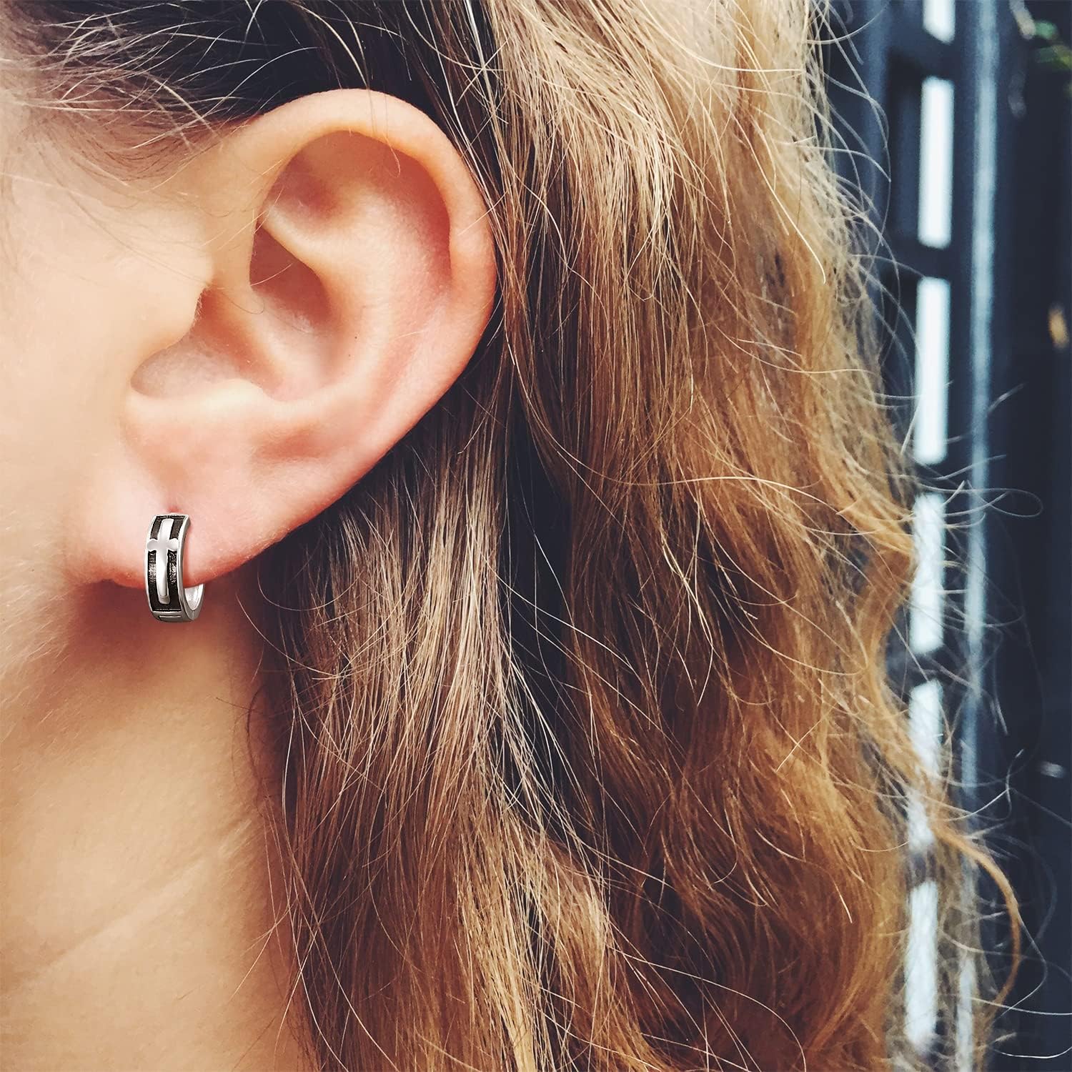 Small Hoop Earrings for Men Women 925 Sterling Silver Huggie Earrings Men Hypoallergenic Earring for Sensitive Ears