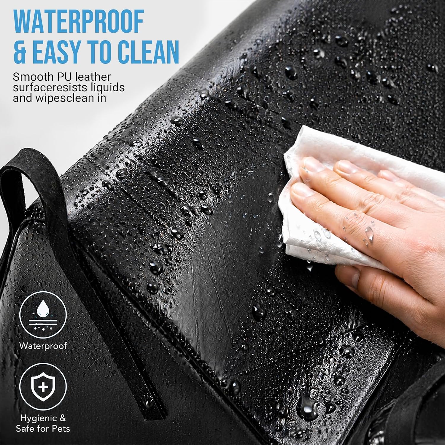 Pet Ultrasound Positioning Pad, 29.5"×13.4"×7.8" | Detachable Waterproof PU Cover, Deep V-Shaped Immobilizer, 4 Hook-and-Loop Straps, For Dog/Cat X-Ray & Abdominal Chest Exams